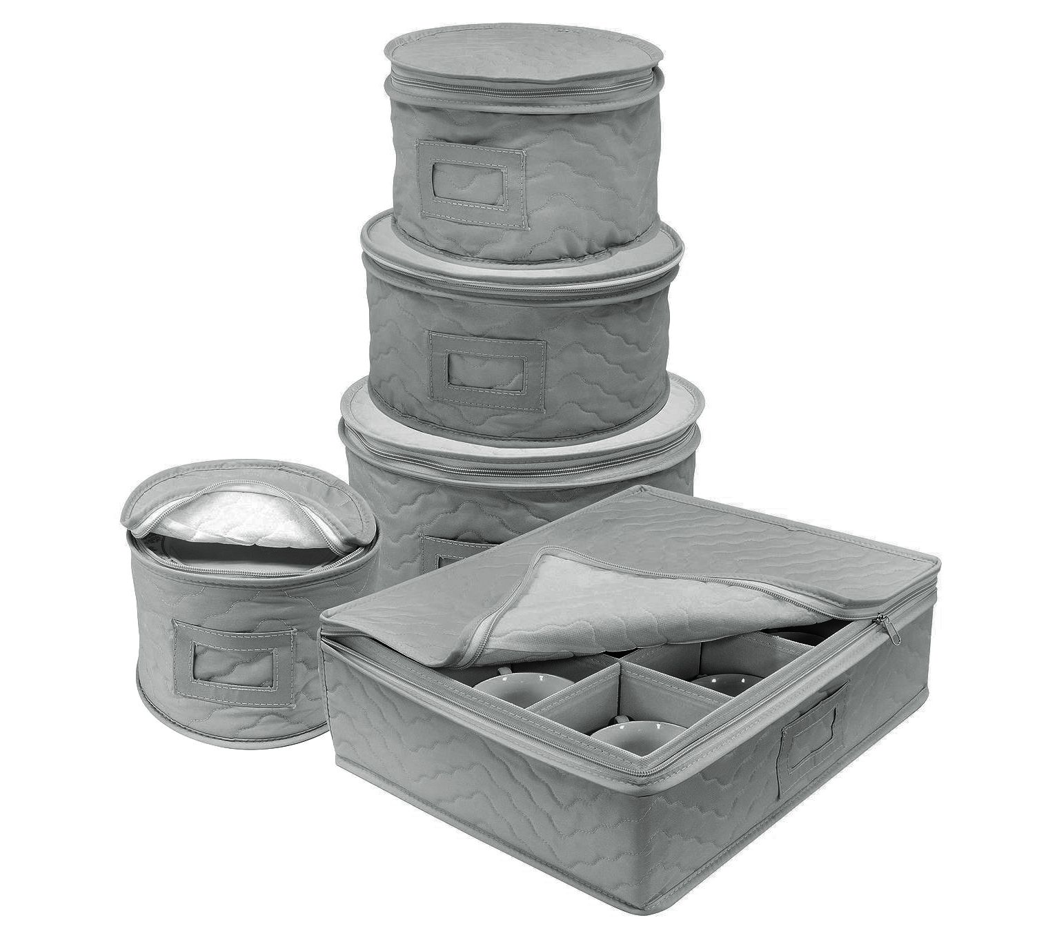 Sorbus 5 Piece Dinnerware Storage Set