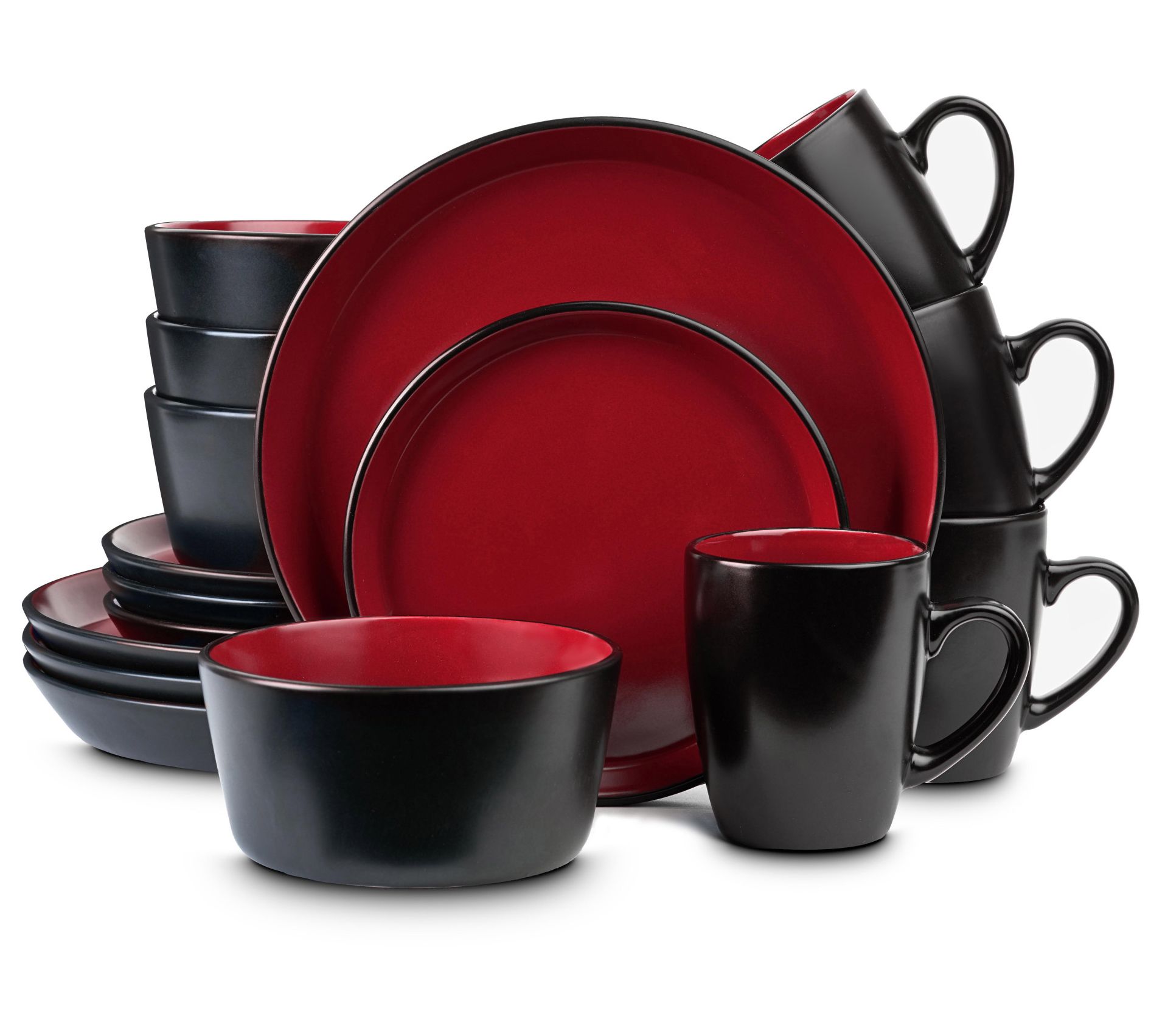 Stone + Lain Albie 16-Piece Stoneware Dinnerware Set