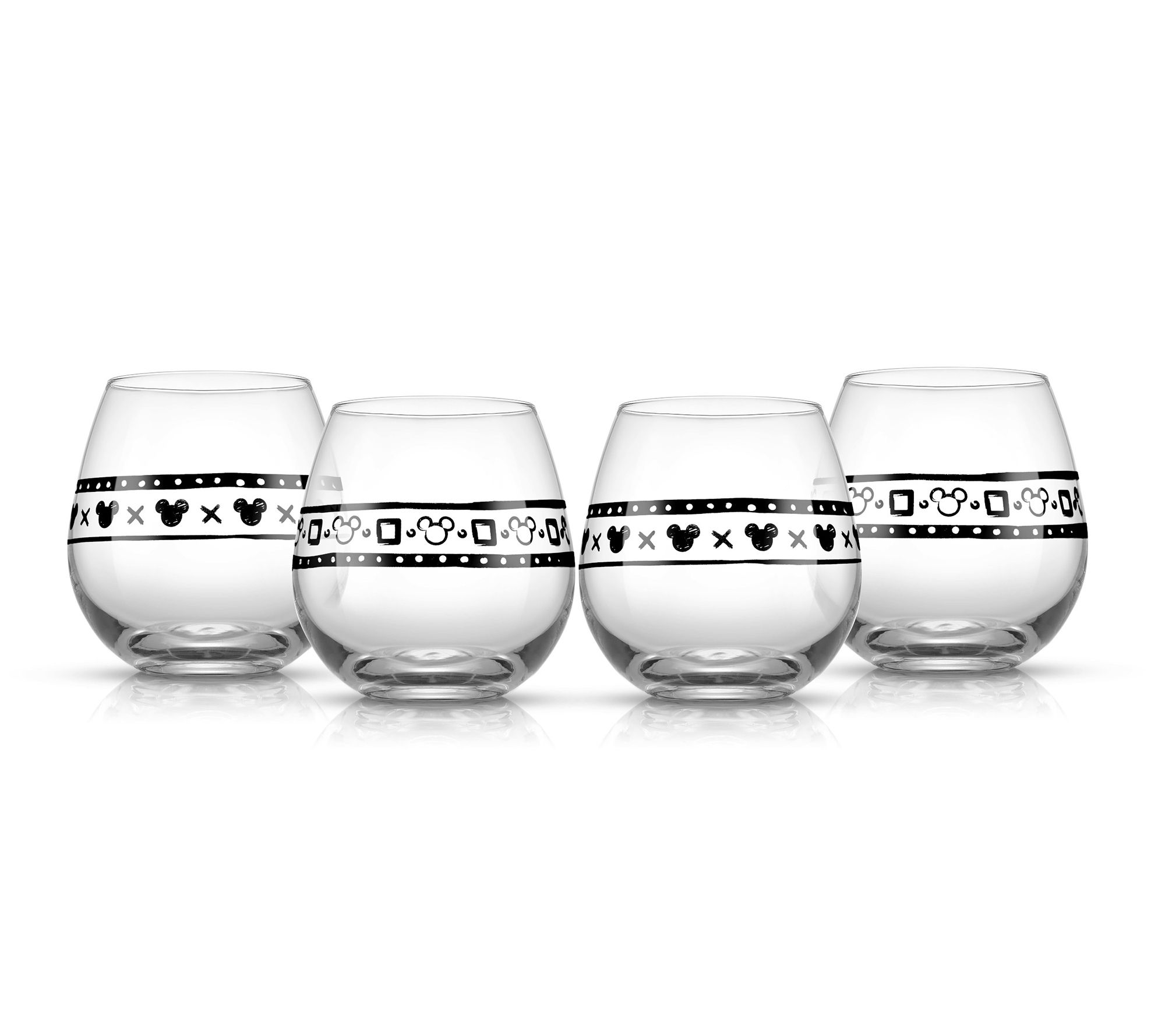 Joyjolt Windsor Crystal White - 6 Oz- Set Of 2 Wine Glass