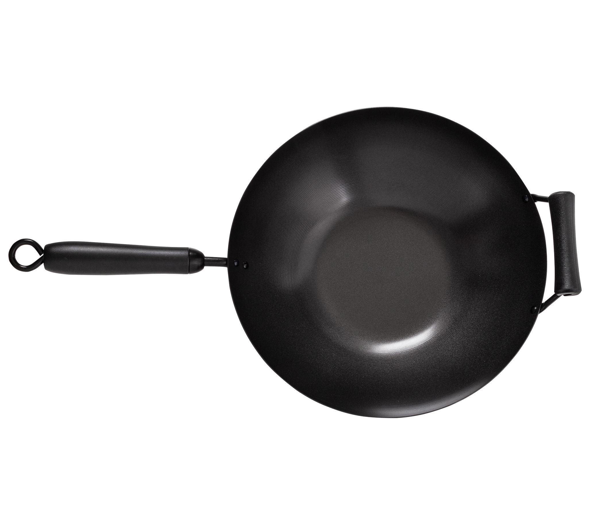 Joyce Chen Classic Series Uncoated Carbon Steel Wok Set with Lid