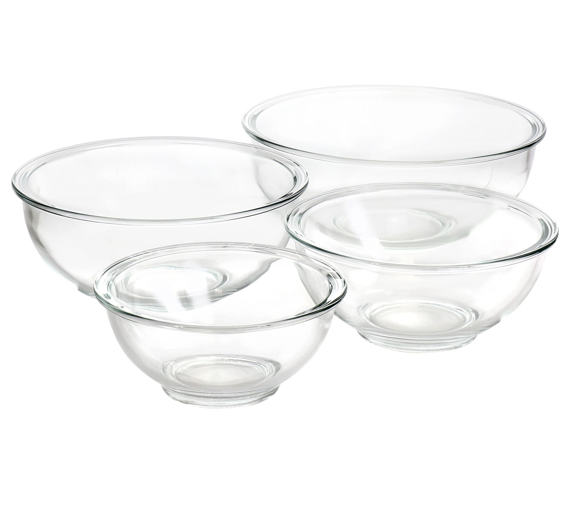 Martha Stewart 4 Piece Glass Nesting Bowl Set