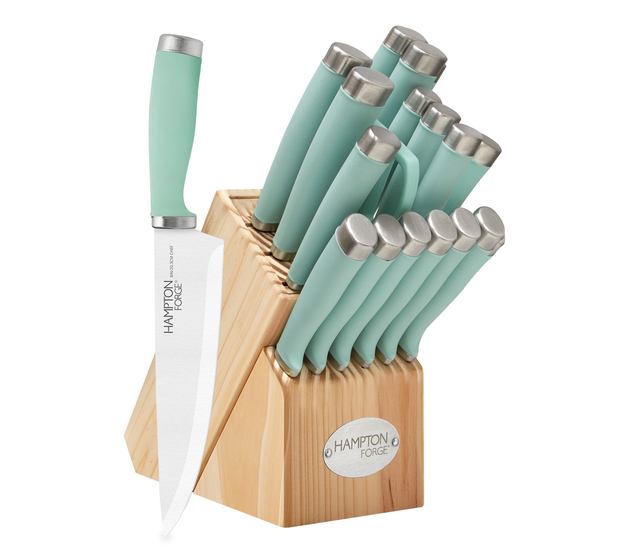 Hampton Forge Epicure Pistachio 17 Pc Block Set