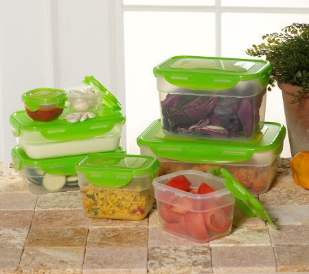 Lock & Lock 8-pc. Nestable Food Storage Container Set with Color Lids ...