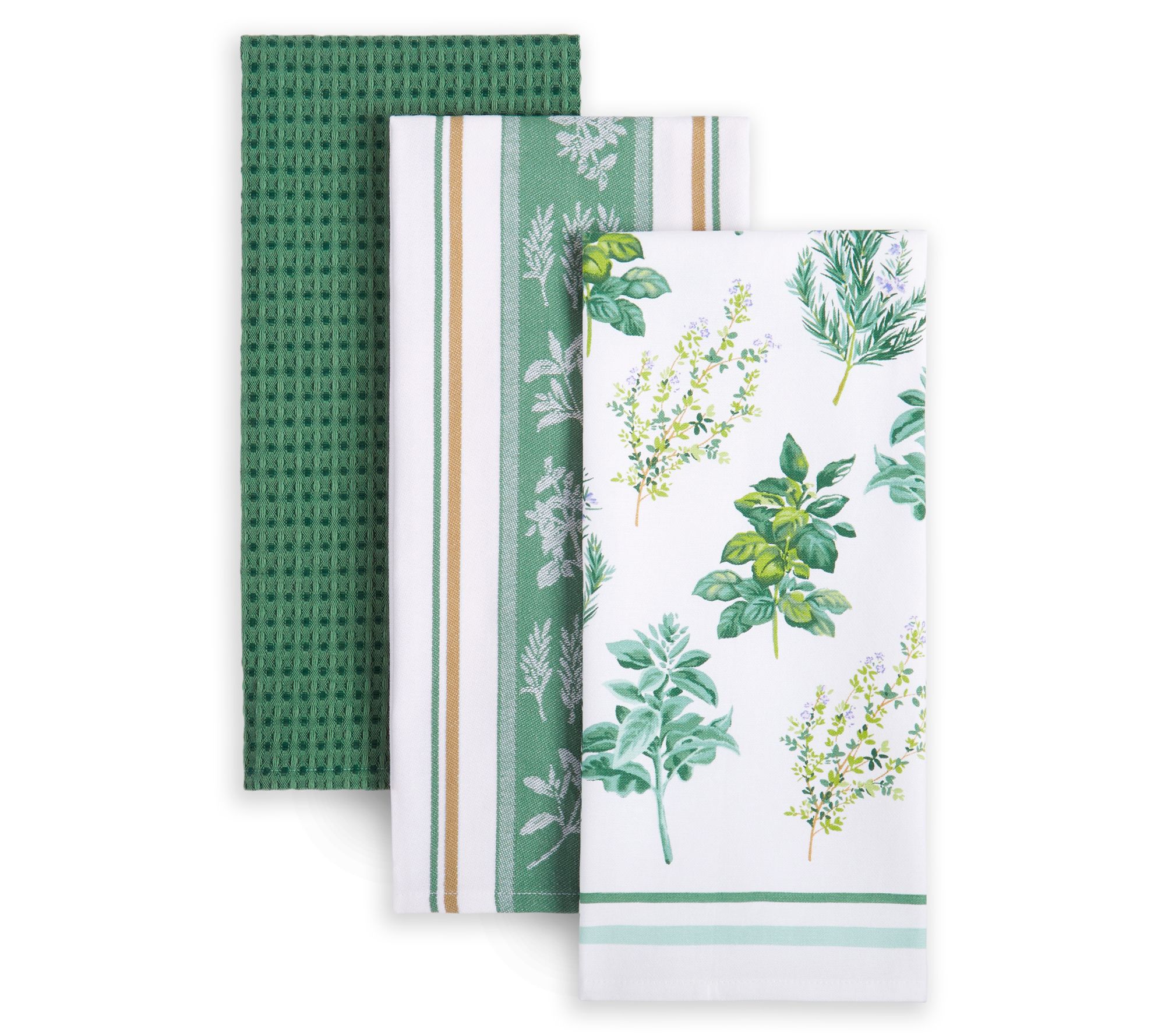 Martha Stewart Herbs Lint-Free Kitchen Towel 3-Pack Set