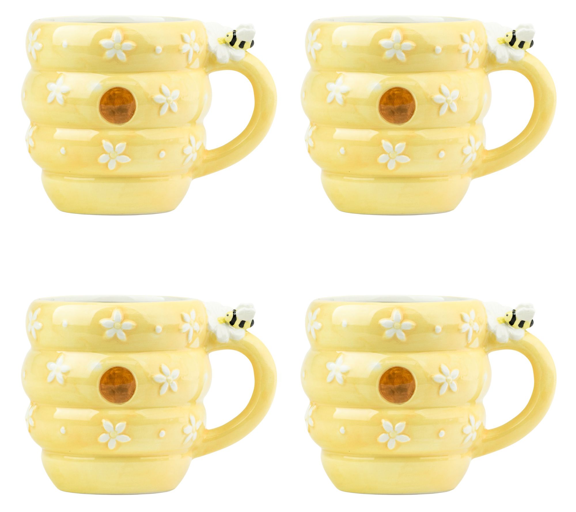  10 Strawberry Street Set of 4 Figural Mugs