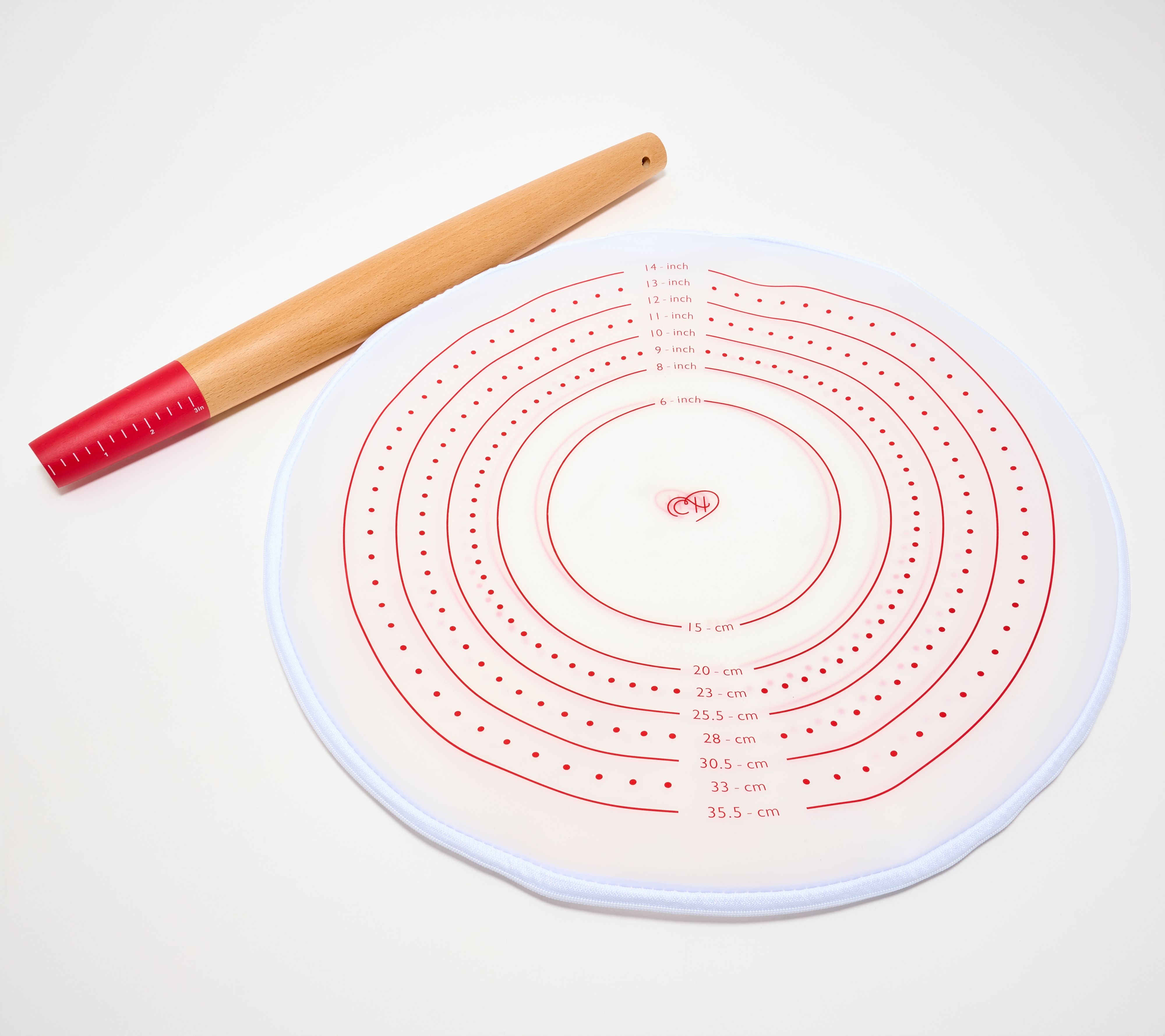 Carla Hall Silicone Dough Rolling Bag & Tapered Rolling Pin