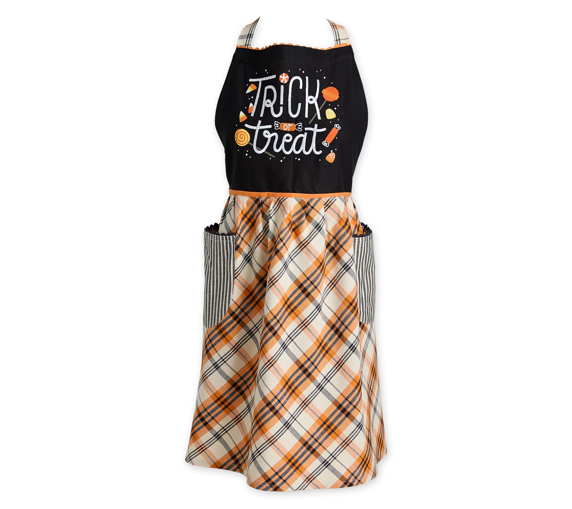 Design Imports Trick Or Treat Embellished Apron