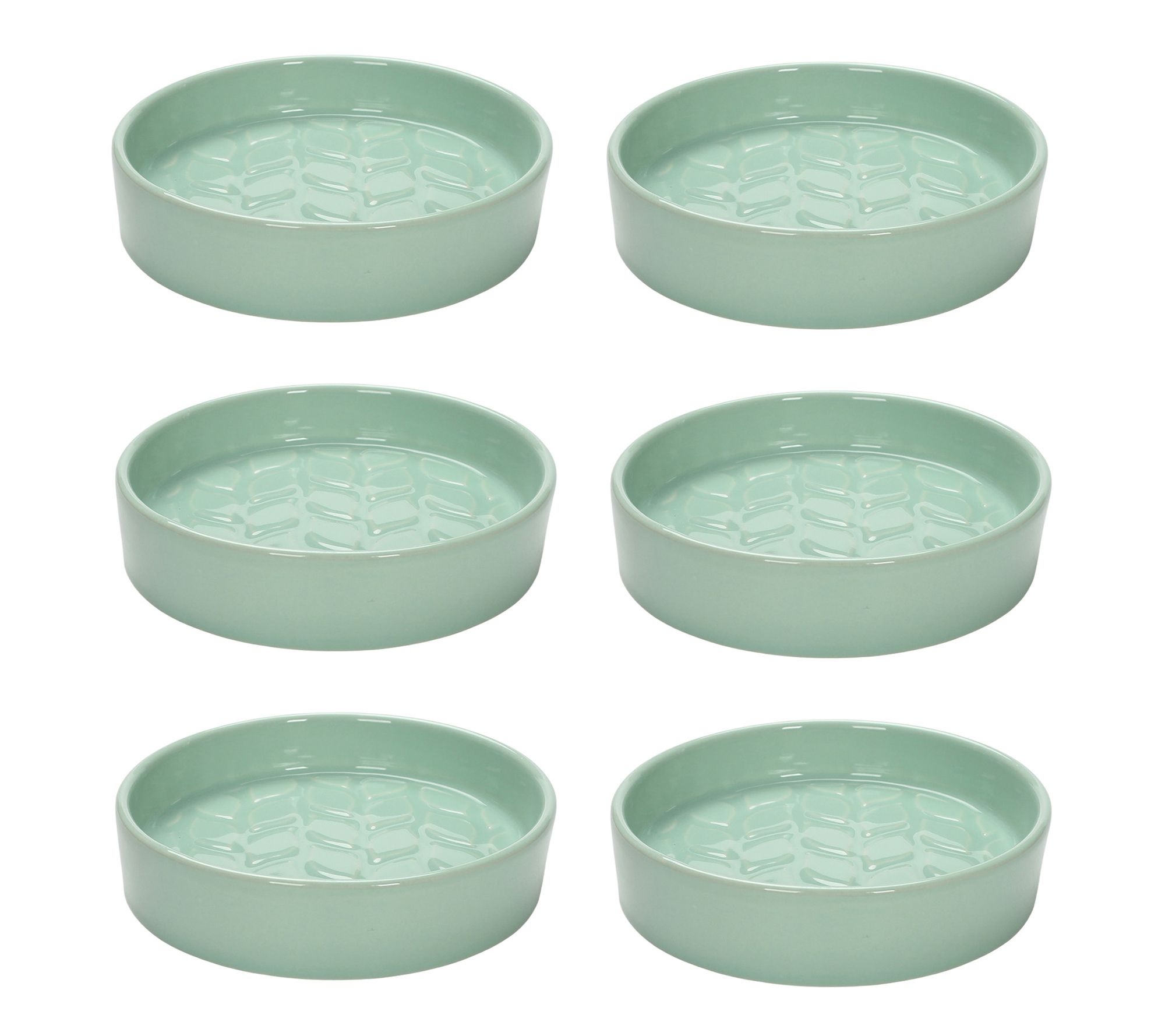 "As Is" Temp- tations Seasonal Set of (6) 4-oz Deep Dish Ramekins