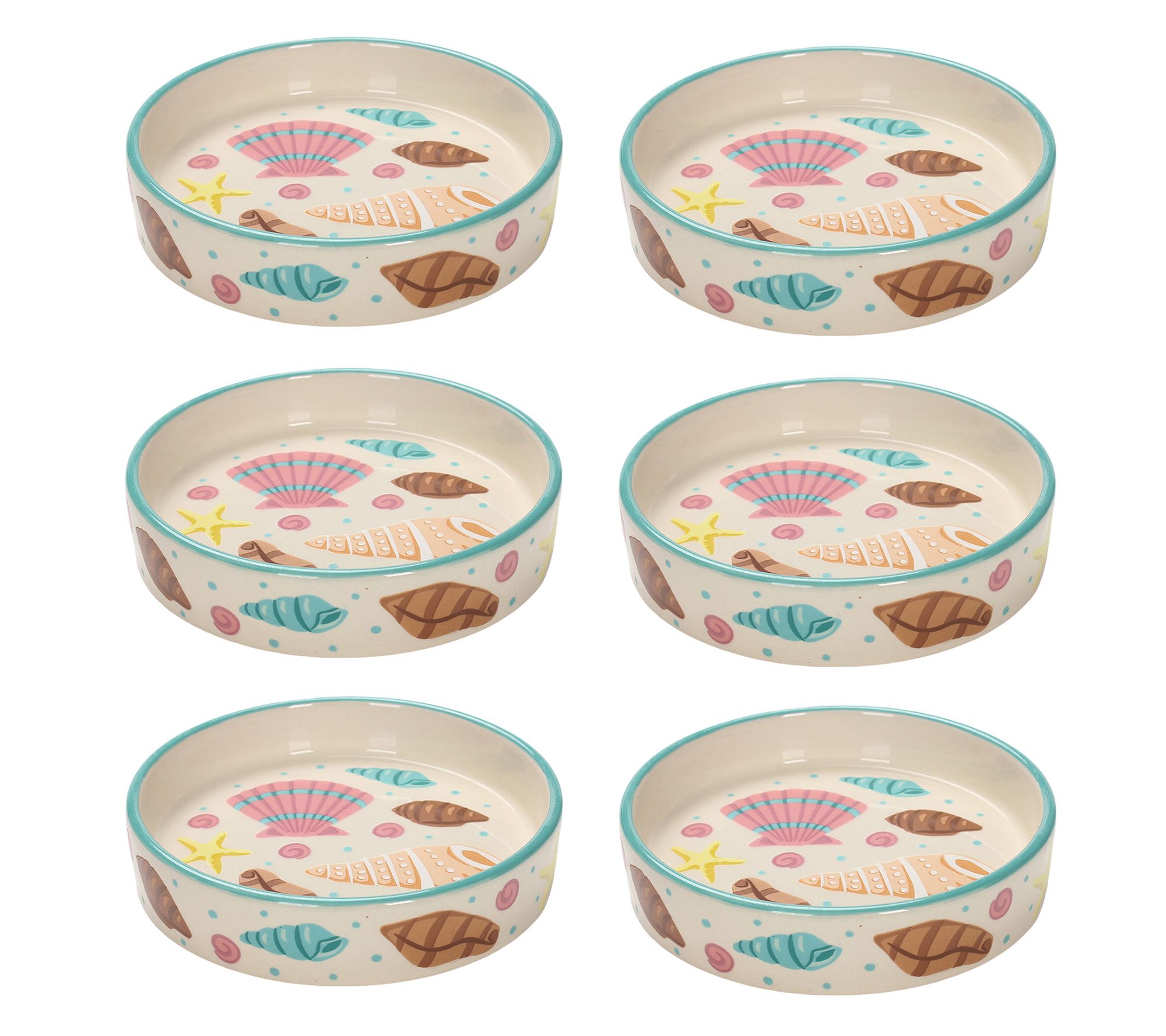 "As Is" Temp- tations Seasonal Set of (6) 4-oz Deep Dish Ramekins