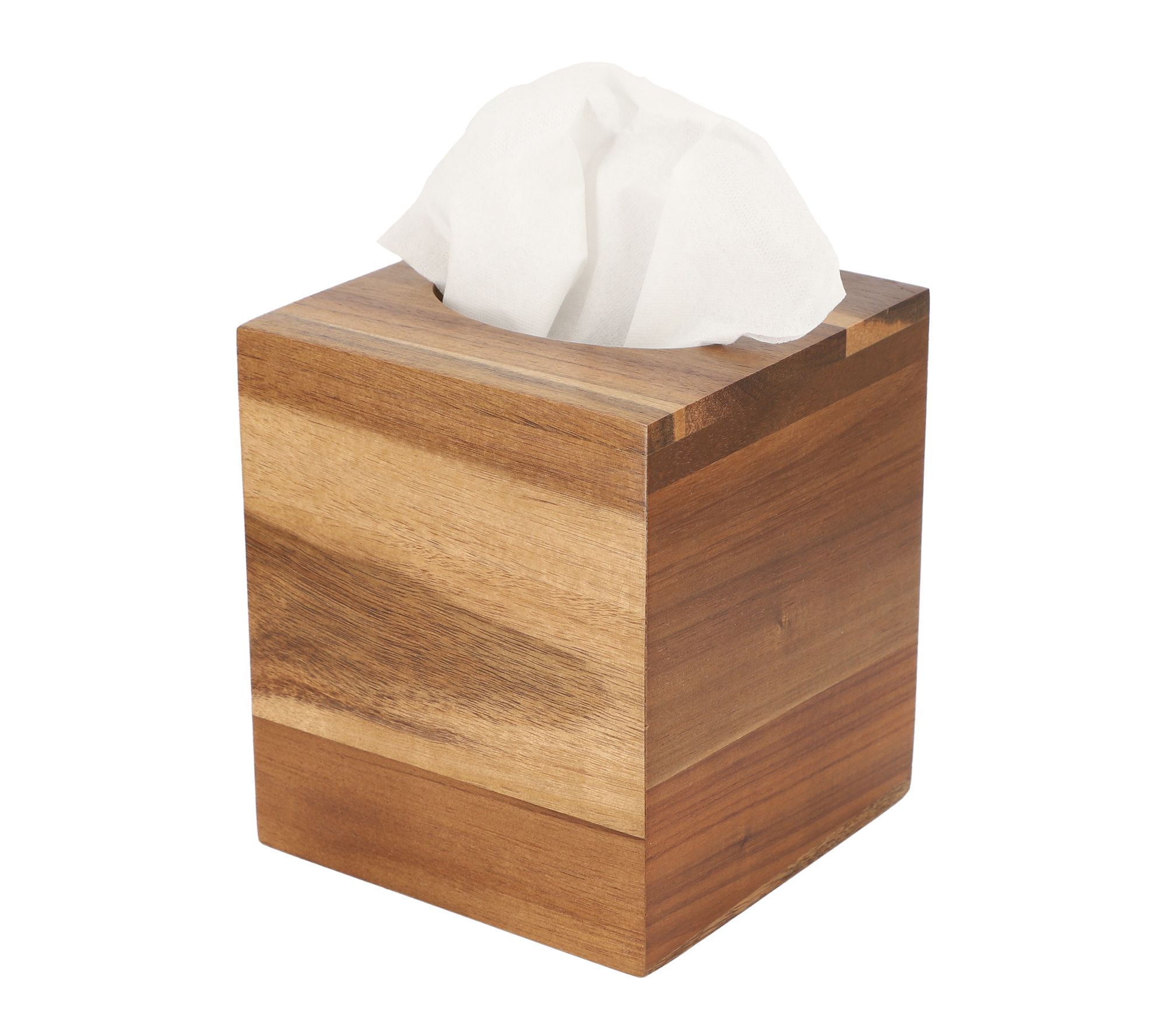 MegaChef Acacia Wood Tissue Box Holder