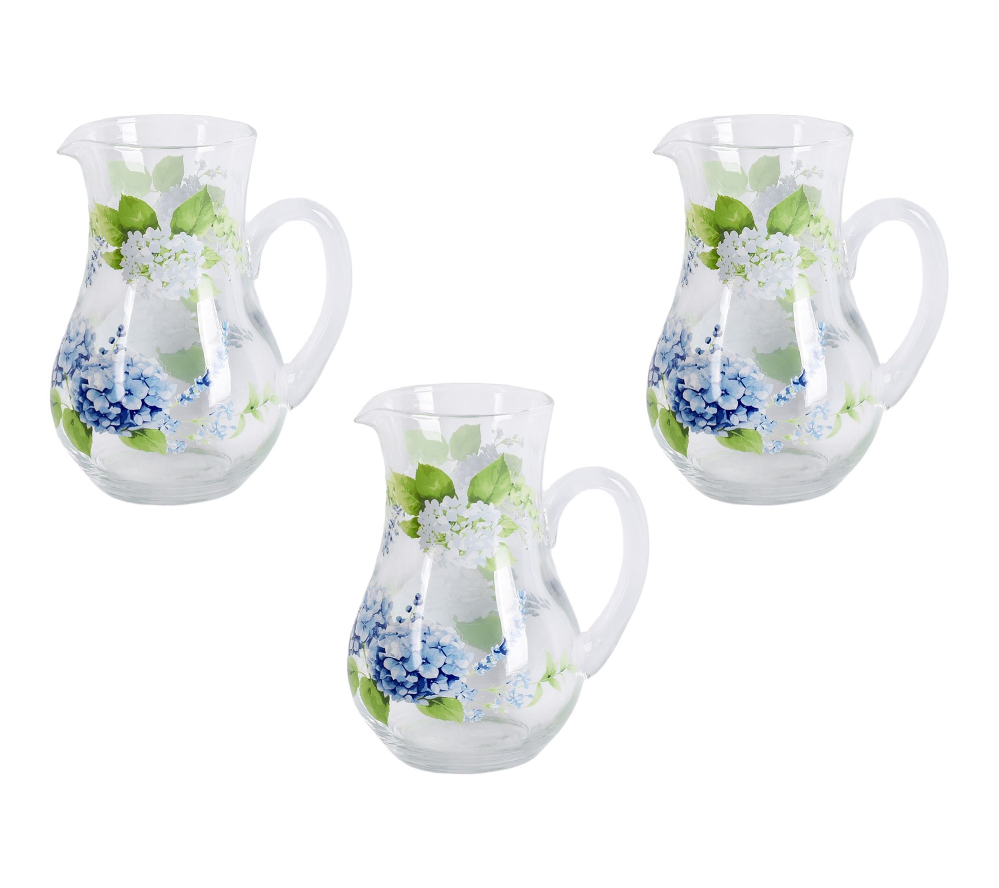 Temp-tations Seasonal Set of 3 Glass Mini Pitchers