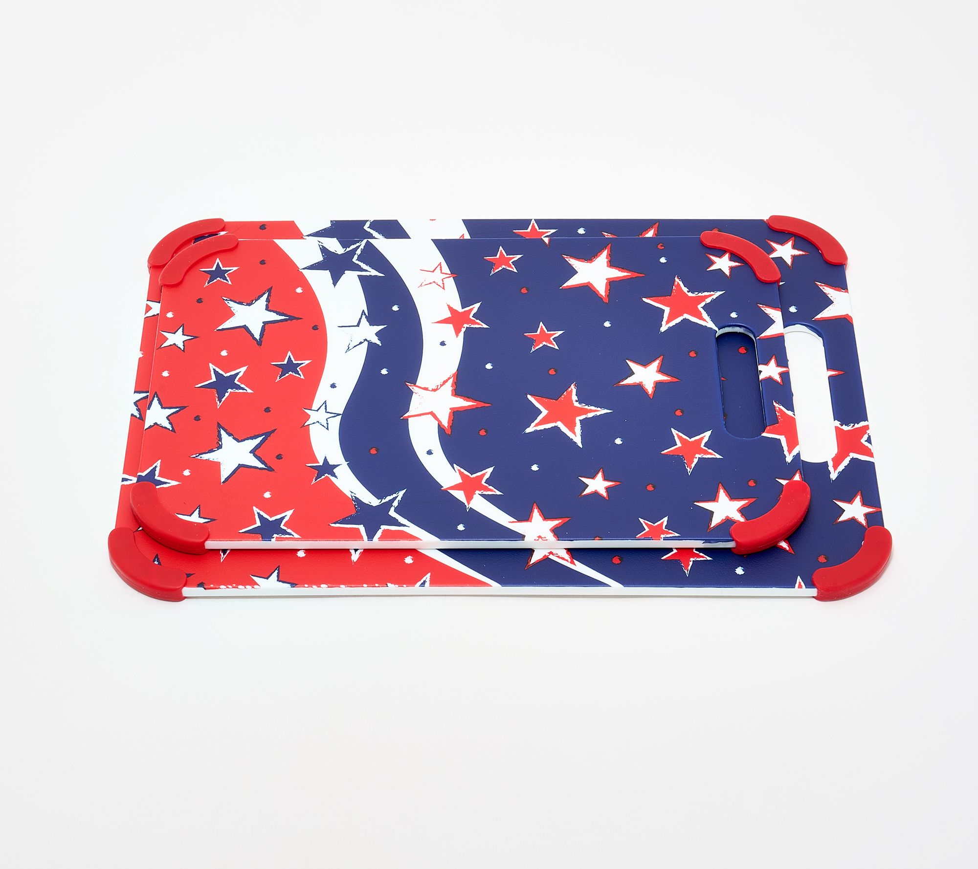 Temp-tations Set of 2 Cutting  Boards with In-Mold Pattern