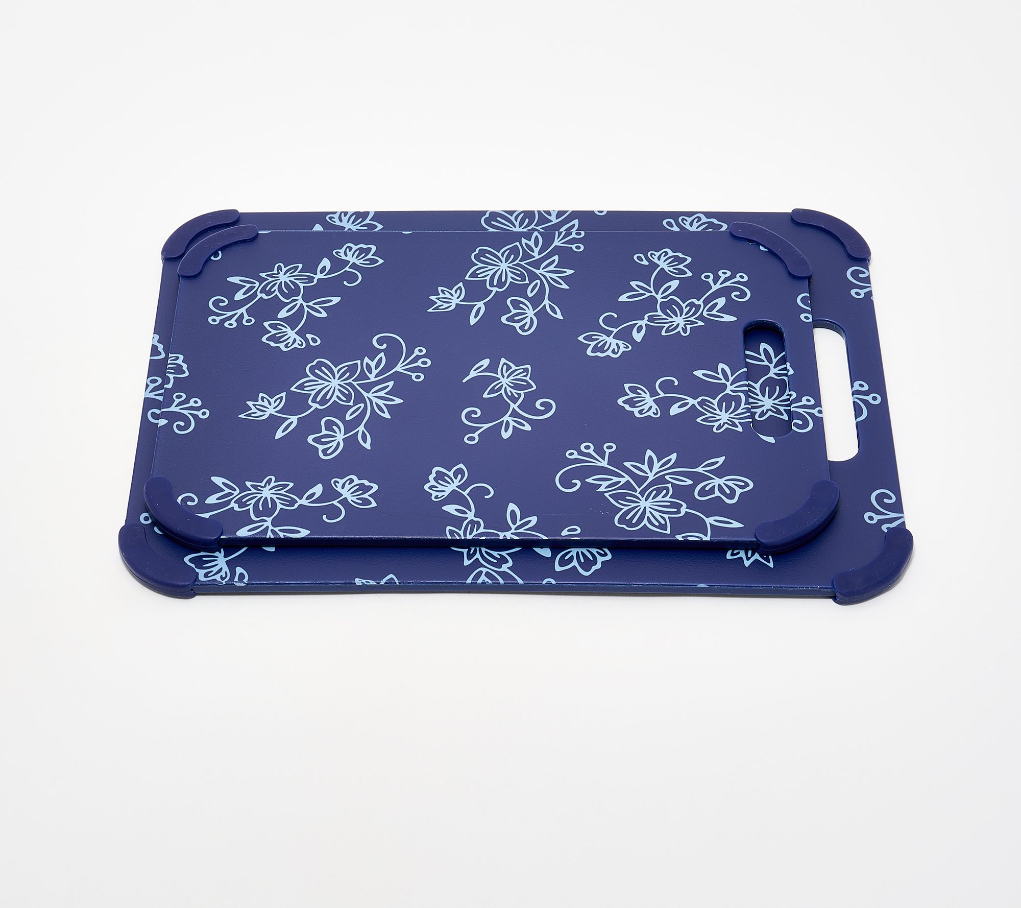 Temp-tations Set of 2 Cutting  Boards with In-Mold Pattern