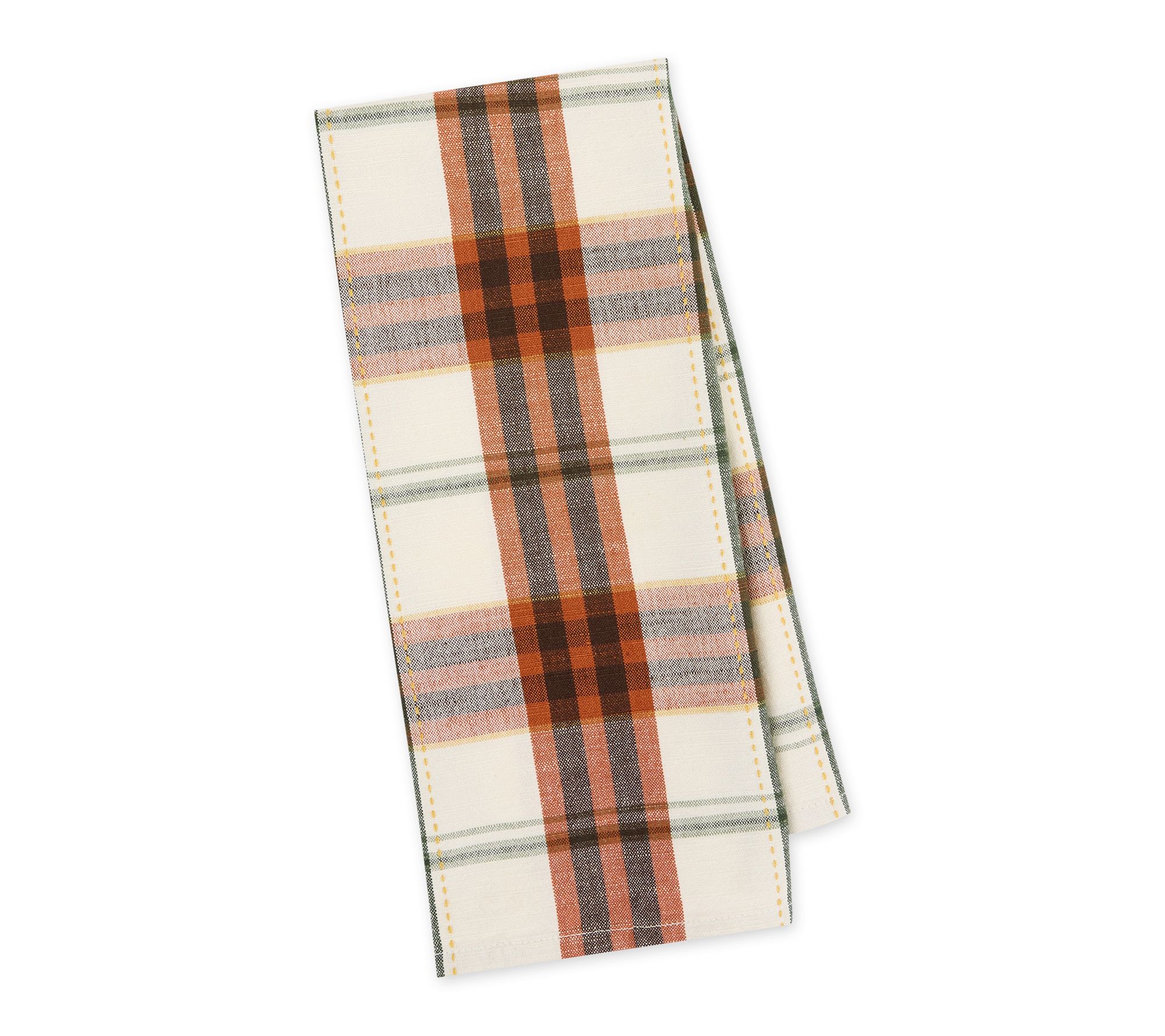 Design Imports Autumn Picnic Plaid Dishtowel