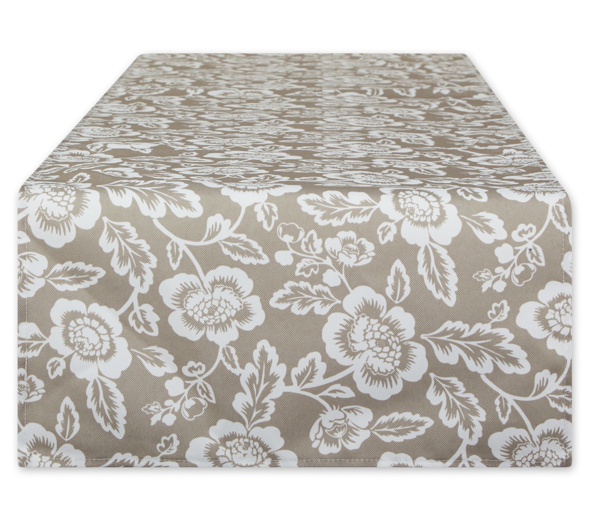 Design Imports 14" x 72" Floral Print Outdoor T able Runner