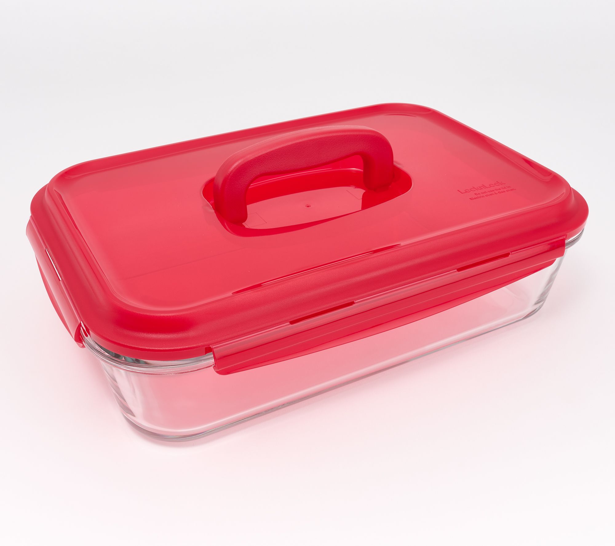 LocknLock 9x13 Glass Dish w/ Domed Handle Lid