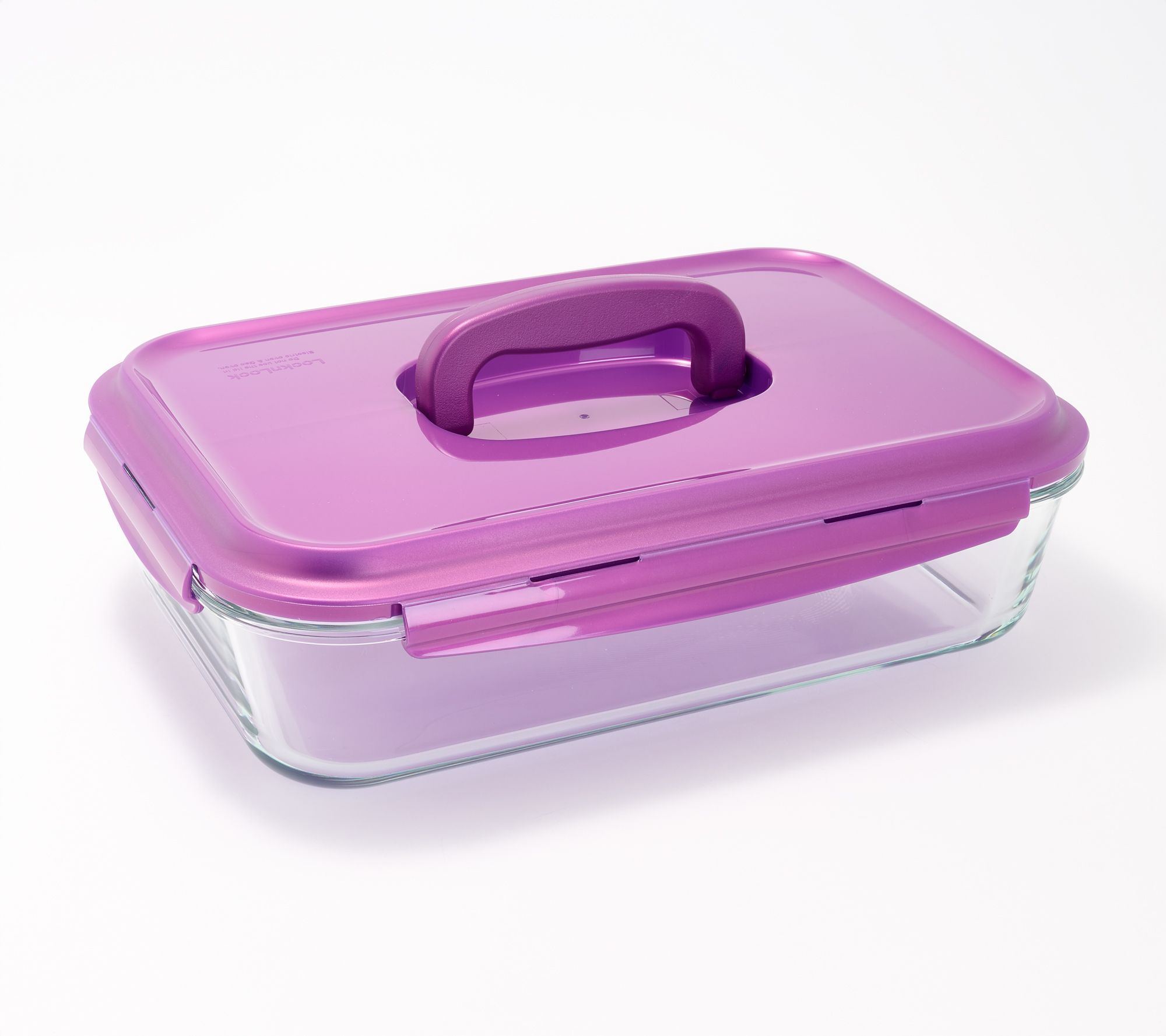 LocknLock 9x13 Glass Dish w/ Domed Handle Lid