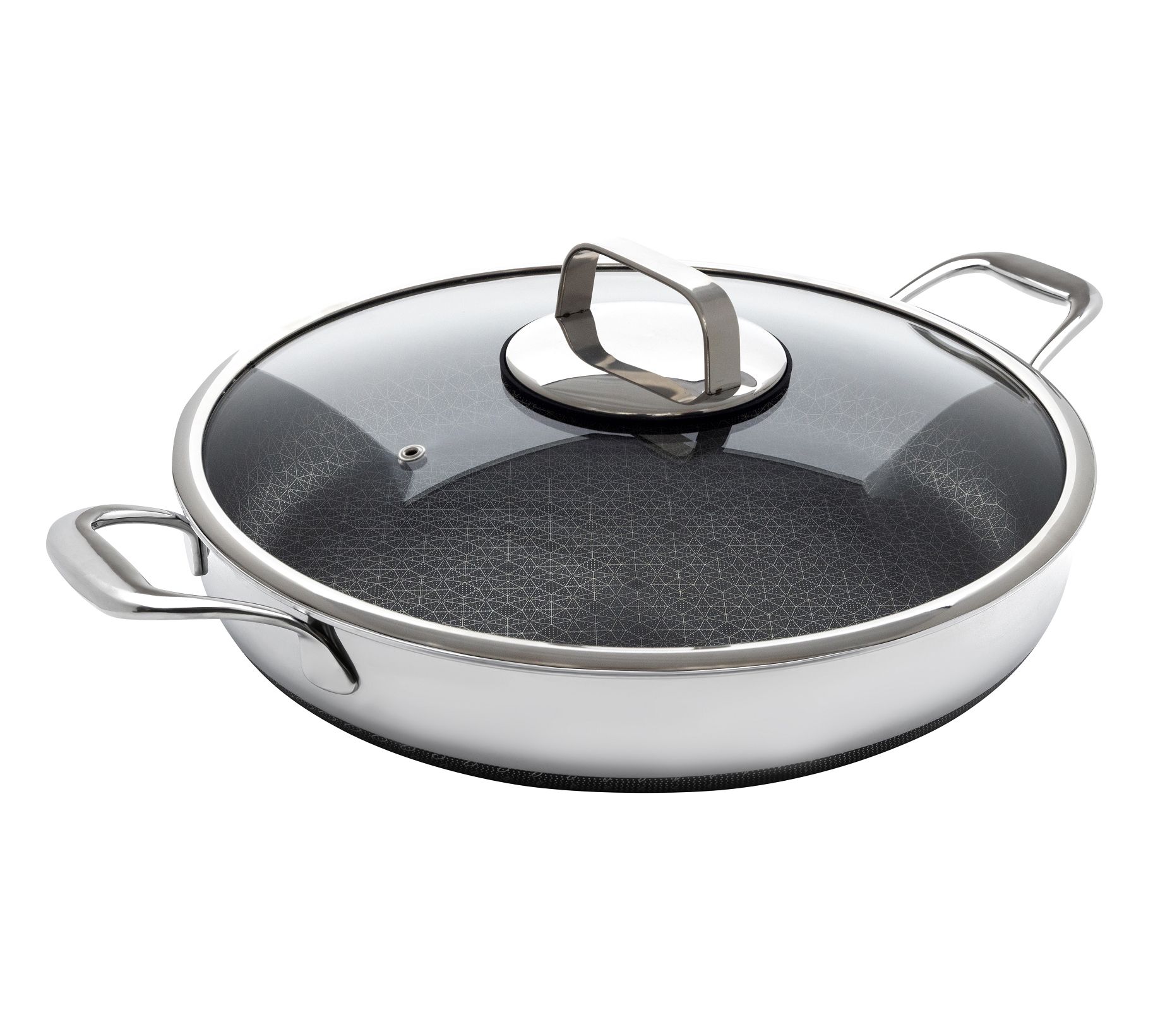 Livwell DiamondClad 14" Stainless Steel Fry Panwith w/ Lid