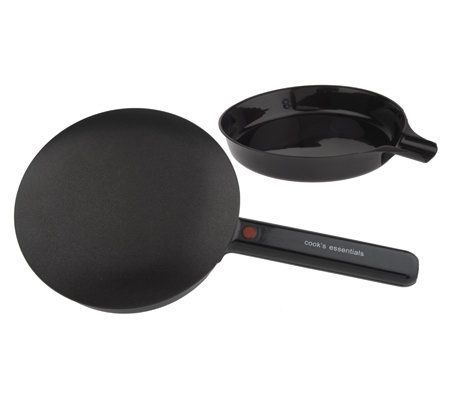 CooksEssentials 7 Nonstick Crepe Maker with Dip Pan 