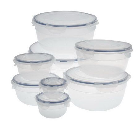 Lock & Lock 8-piece Cereal Bowl Storage Set 