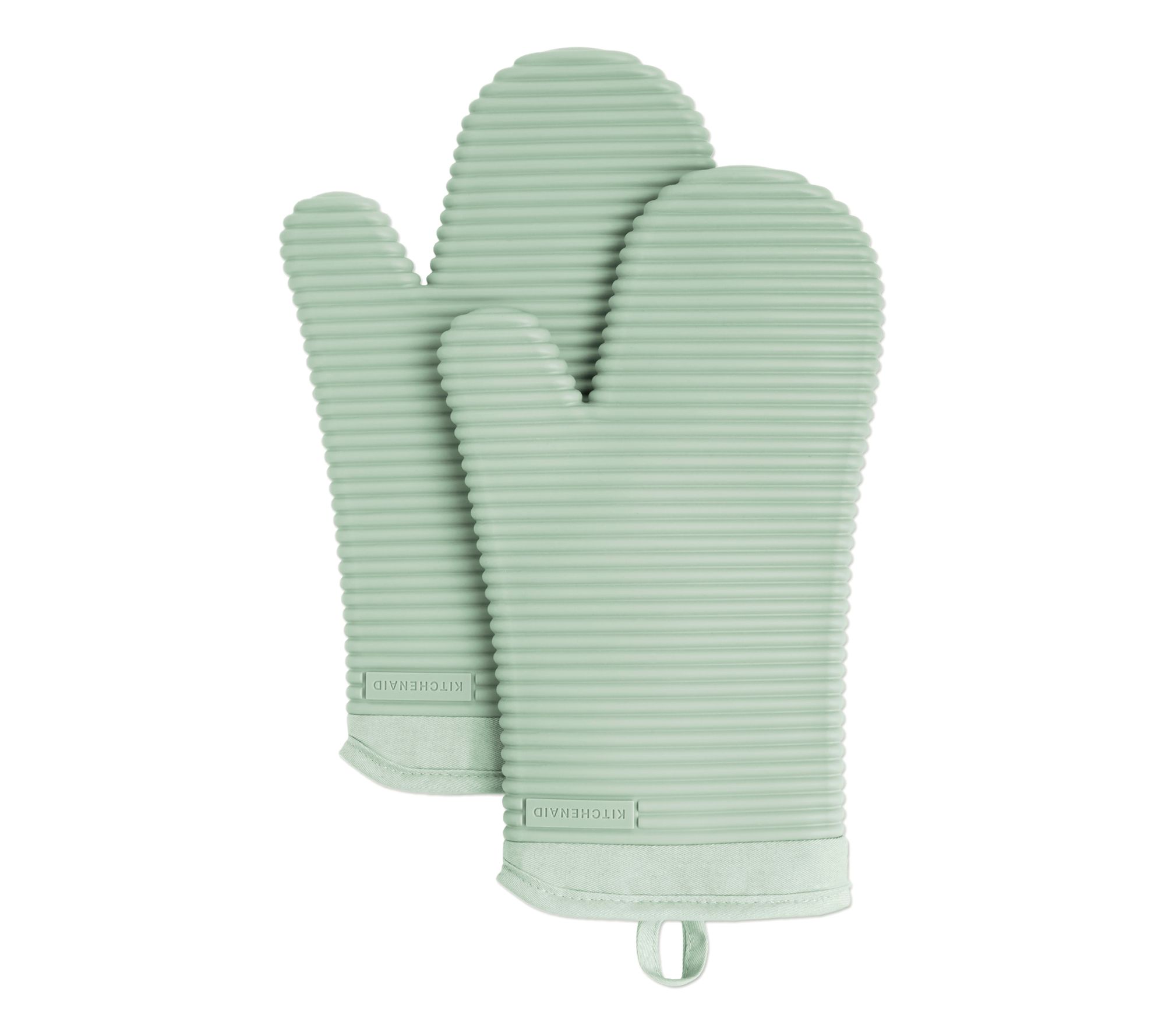 KitchenAid Ribbed Soft Silicone Oven Mitt 2 Pack-Set