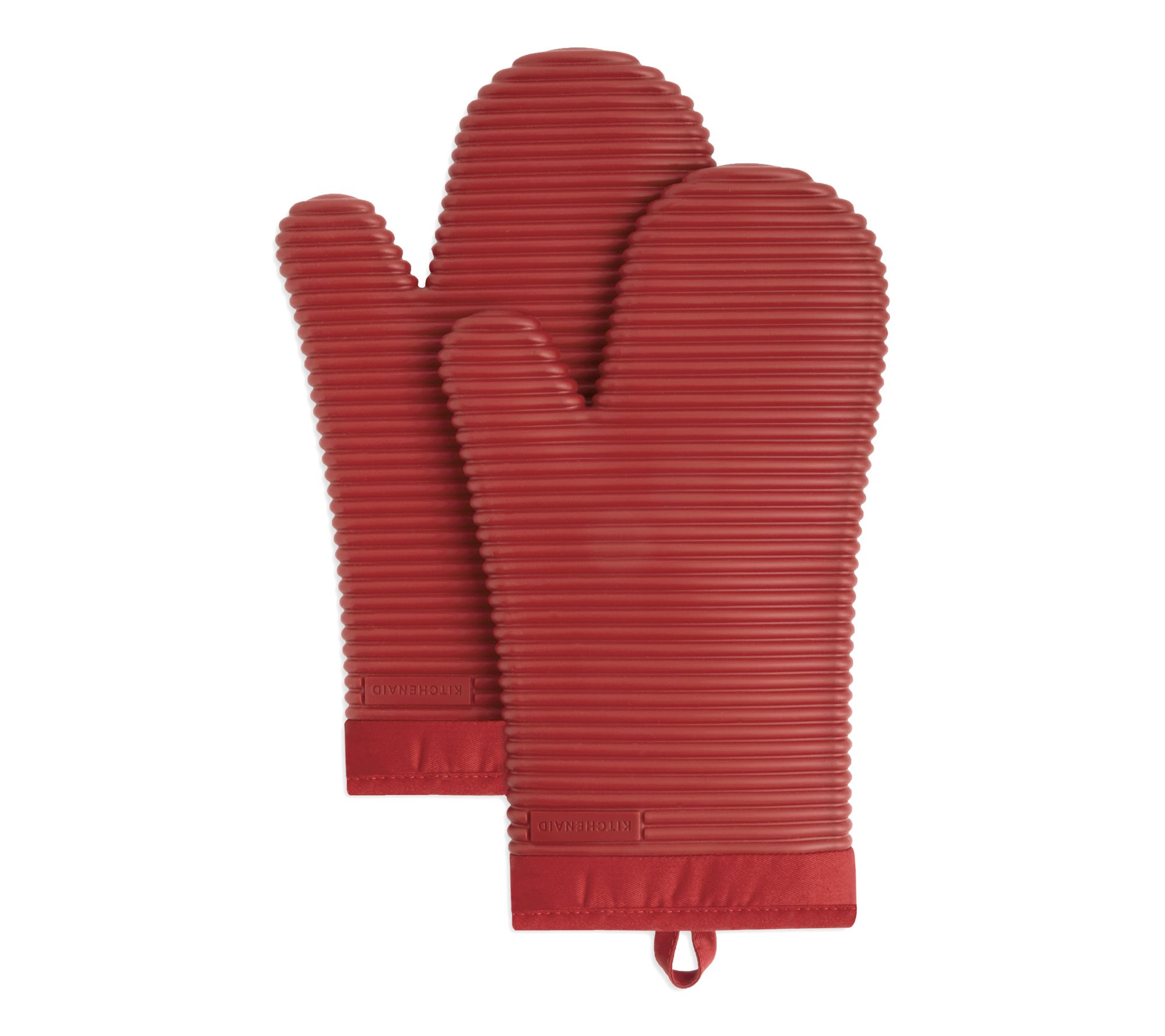 KitchenAid Ribbed Soft Silicone Oven Mitt 2 Pack-Set