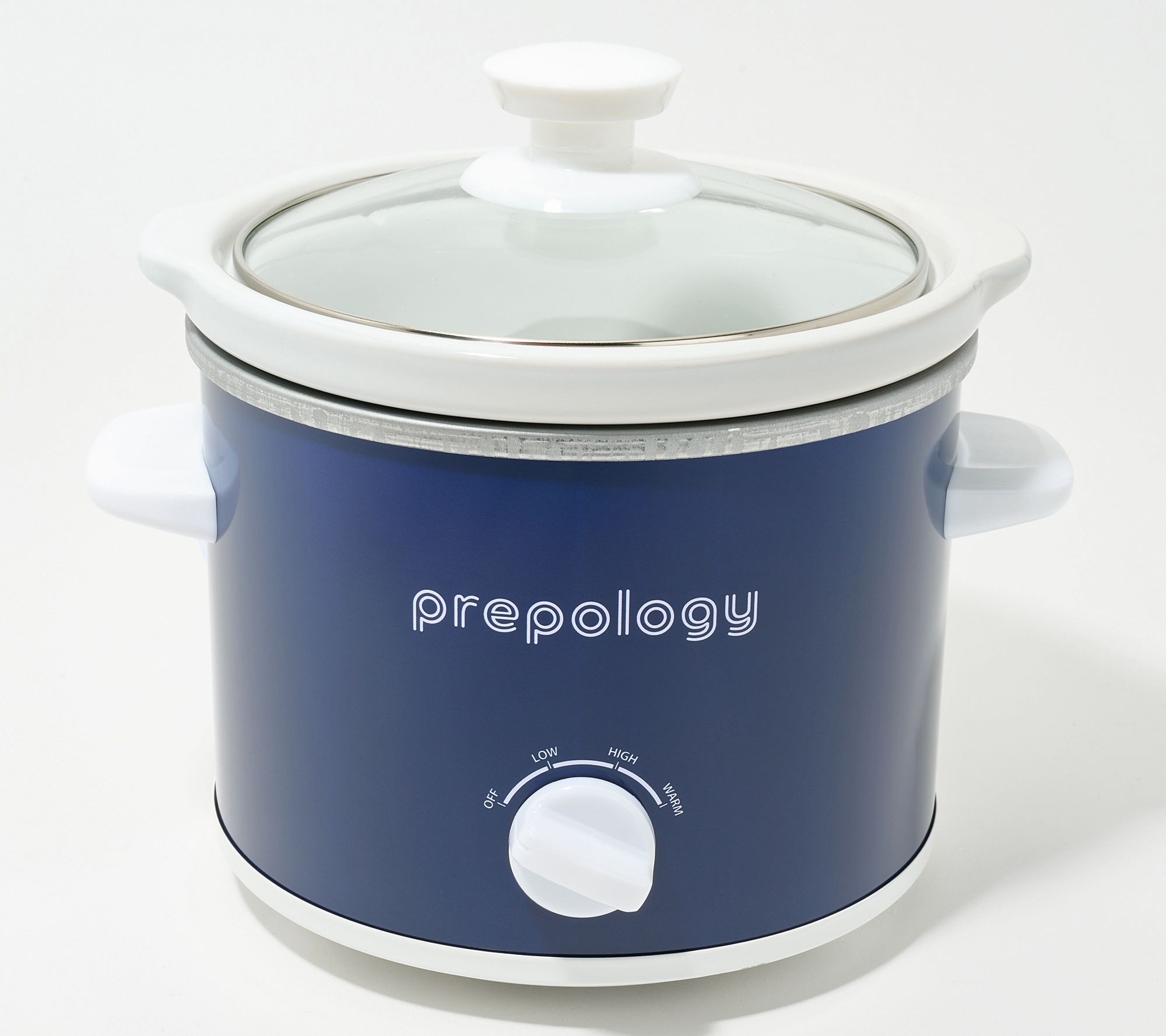 "As Is" Prepology 2-qt Compact Slow Cooker with Lid & 12 Recipes