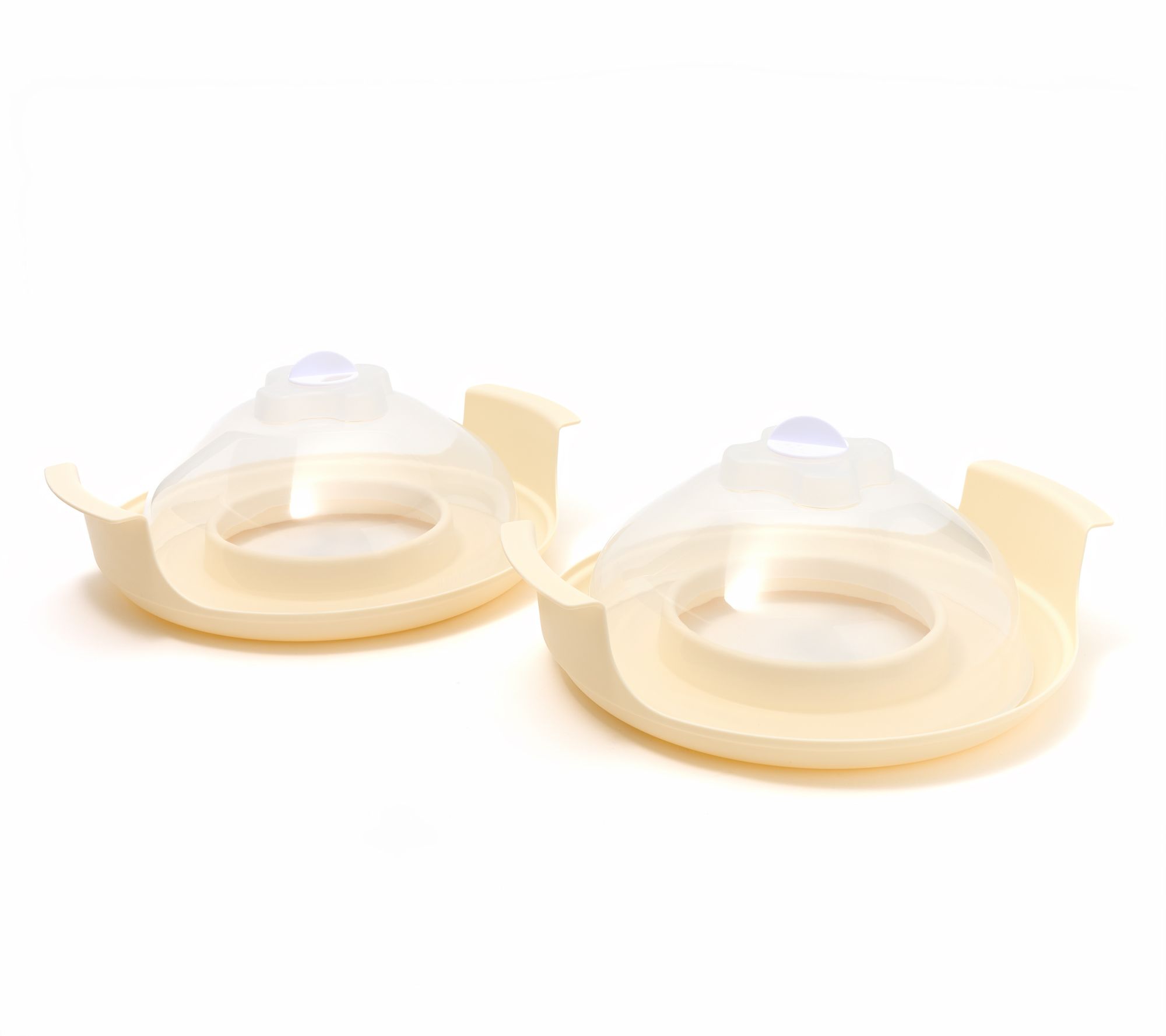 Henning Lee Set of 2 Microwave Plate Caddies w/ Vented Lids