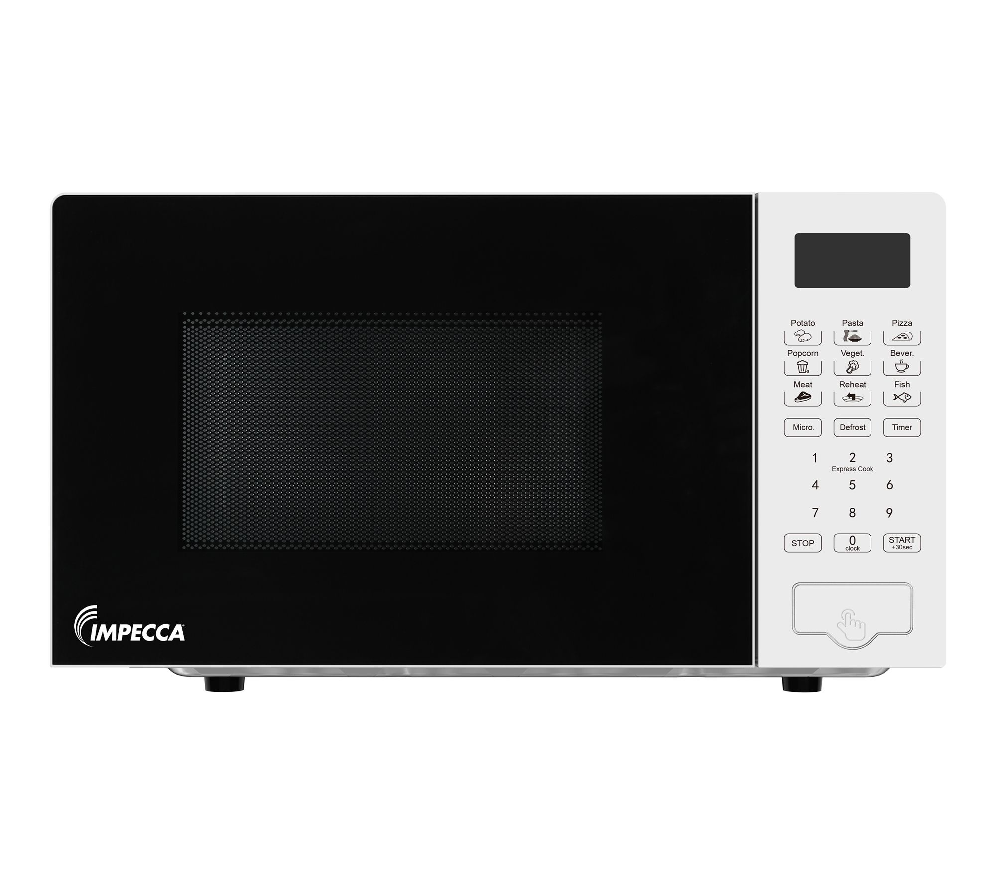 Impecca 0.7 Cu Ft 700W Countertop Microwave Oven