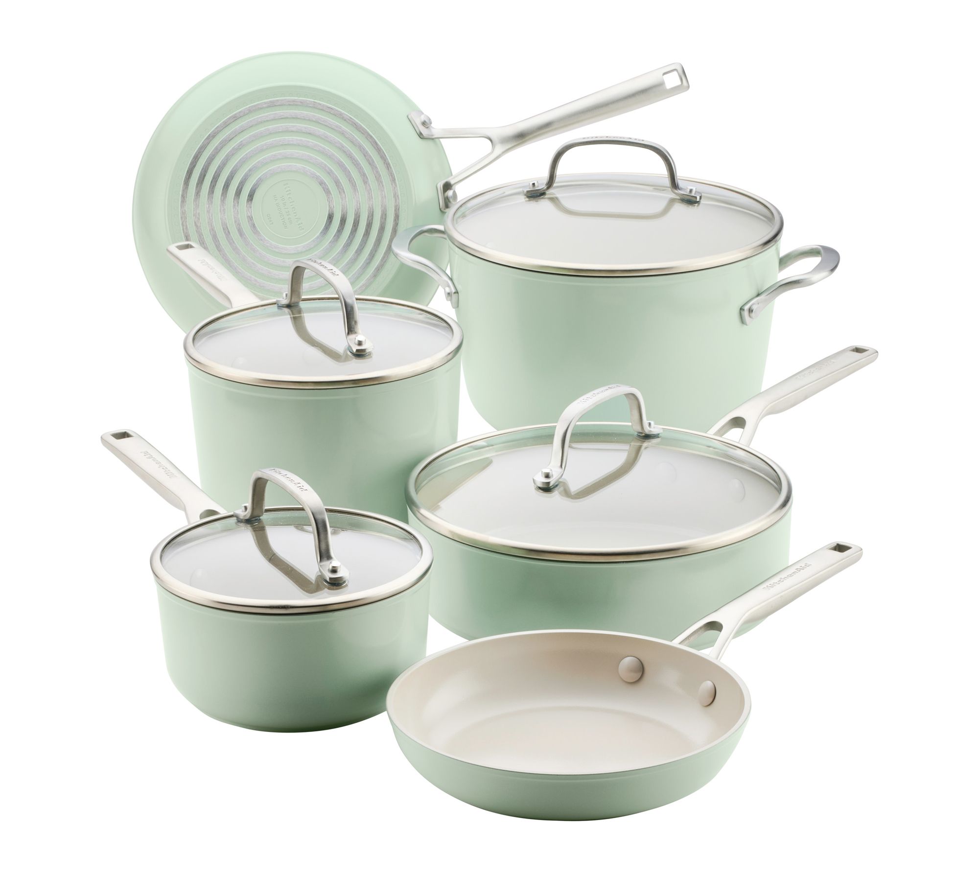 KitchenAid Hard-Anodized Ceramic Induction Cookware, 10pc