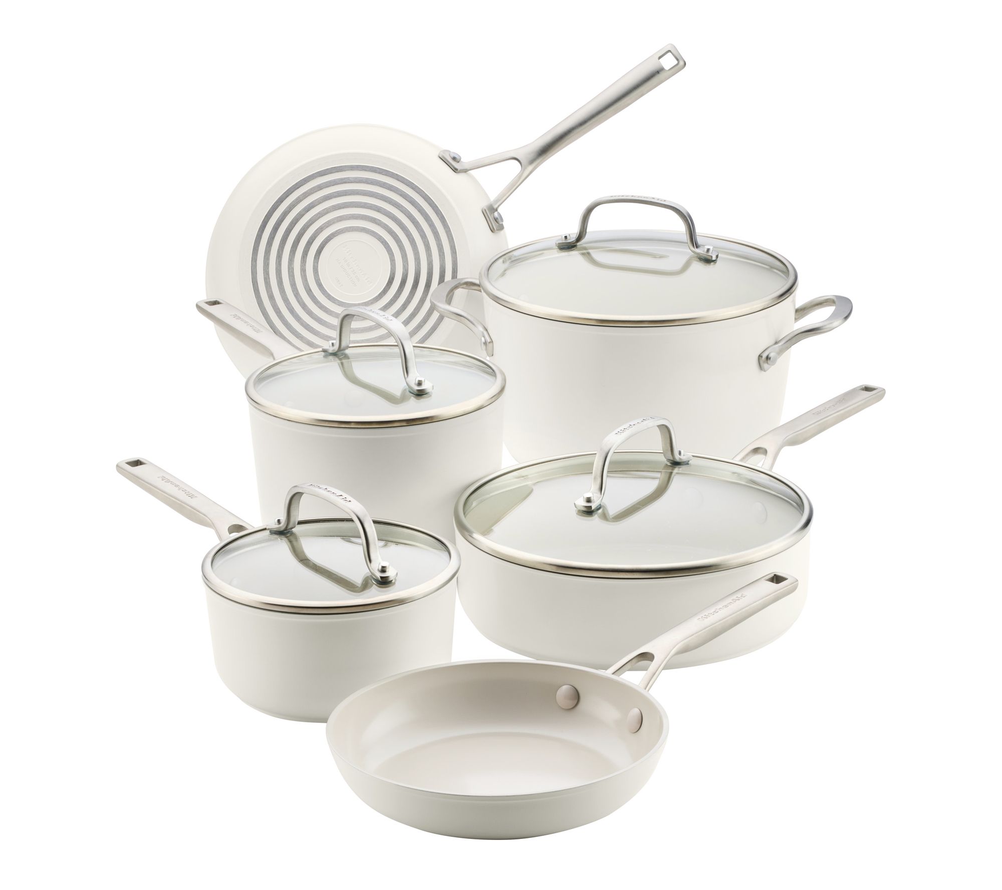 KitchenAid Hard-Anodized Ceramic Induction Cookware, 10pc
