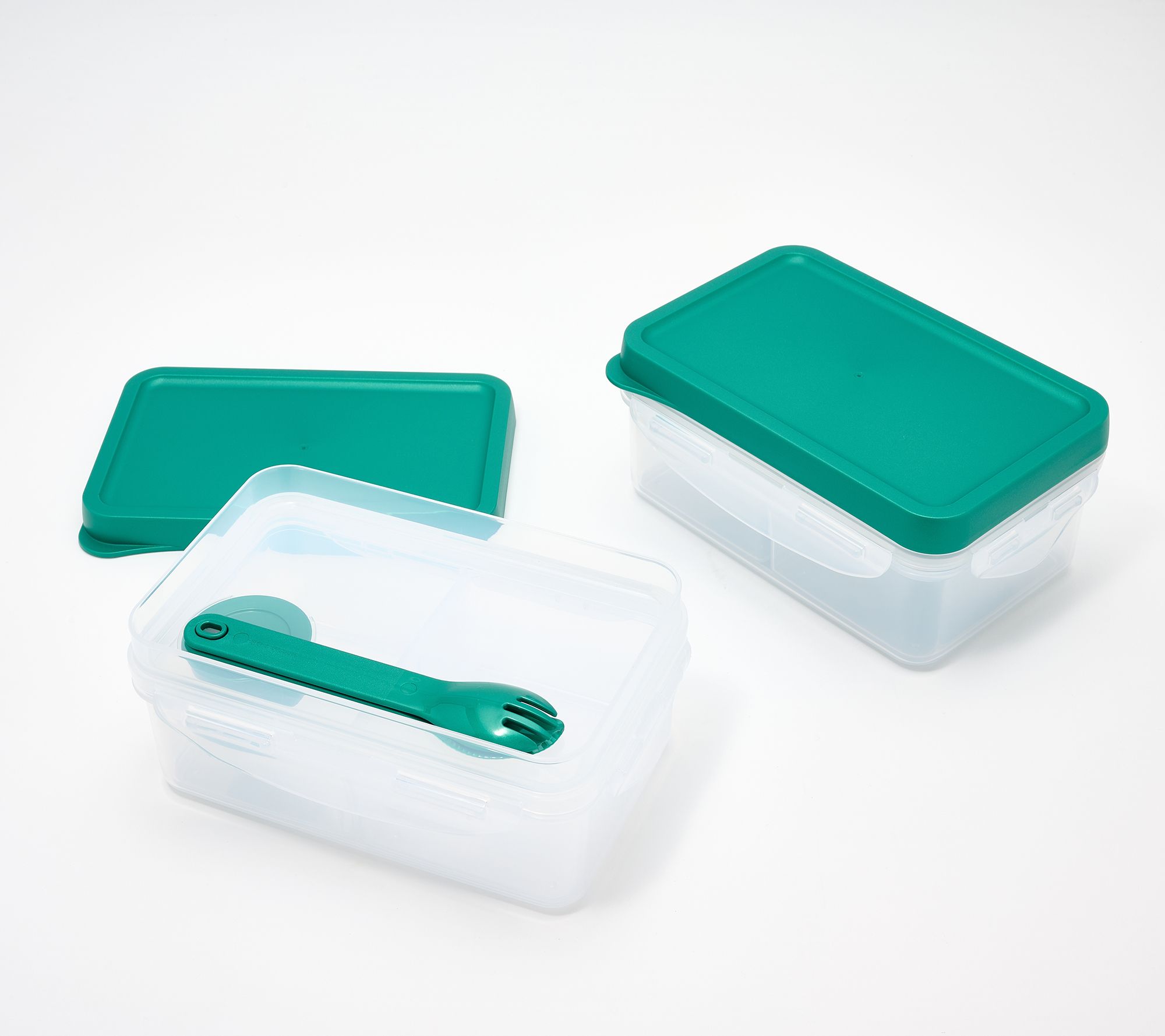 LocknLock Set of 2 Bento-Style Lunch Containers W/