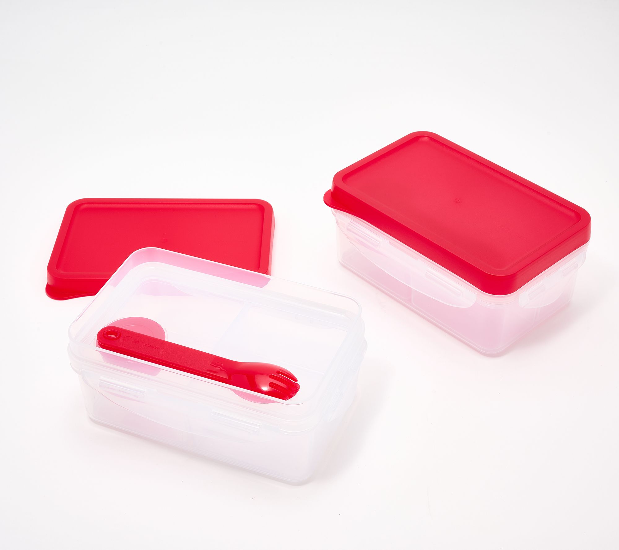 LocknLock Set of 2 Bento-Style Lunch Containers W/