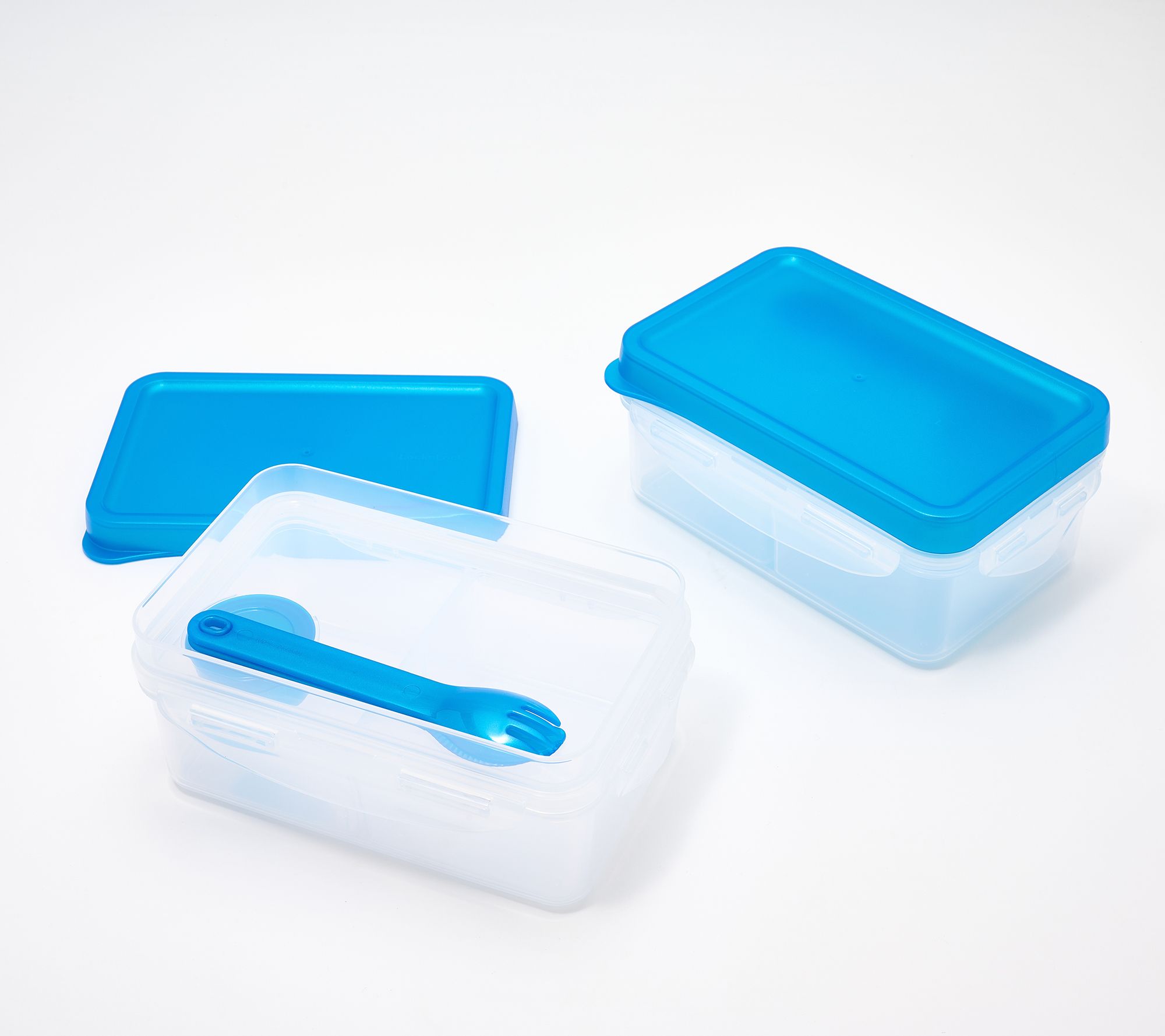 LocknLock Set of 2 Bento-Style Lunch Containers W/