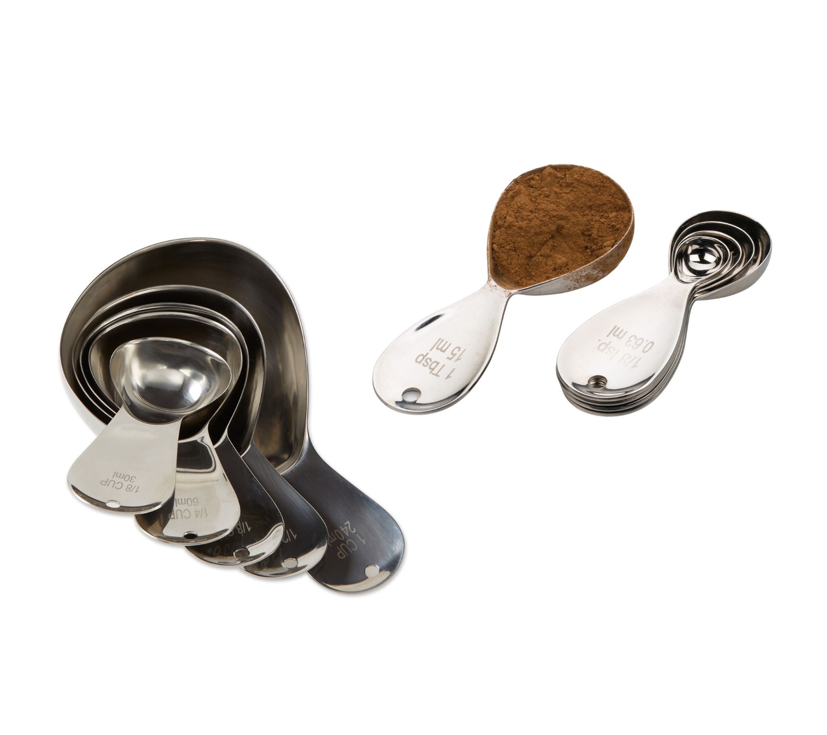 RSVP Teardrop Measuring Cups and Spoons Set