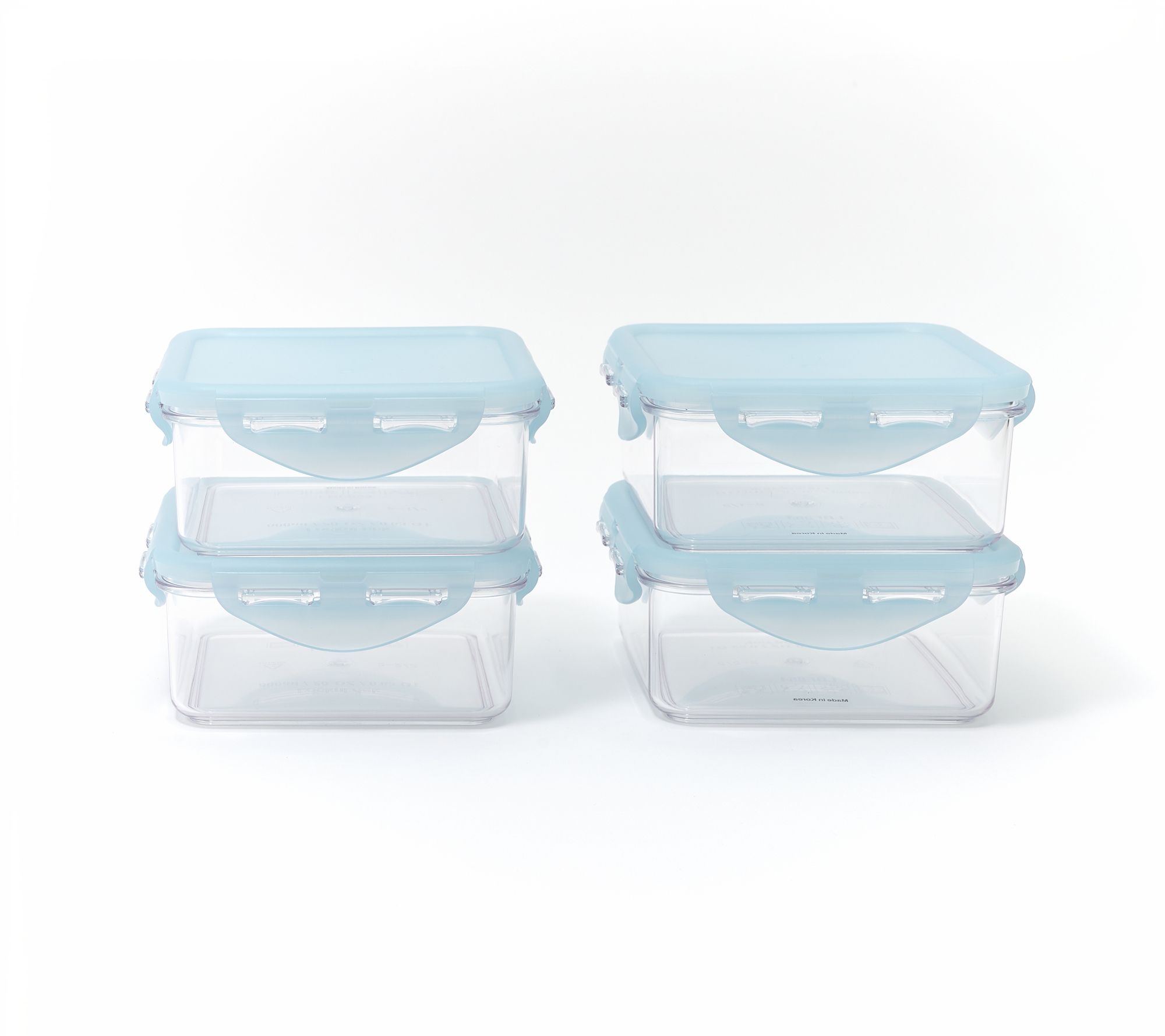 LocknLock Set of (4) 2.5-Cup Mini Tritan Square Containers