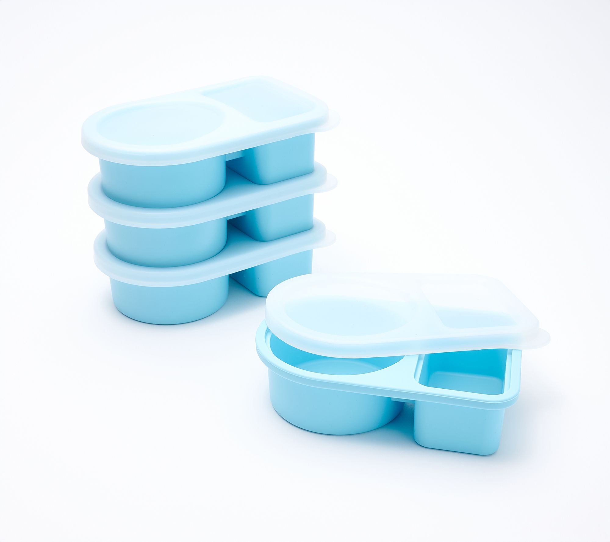 Cella Set of 4 Silicone Divided Snack Containers
