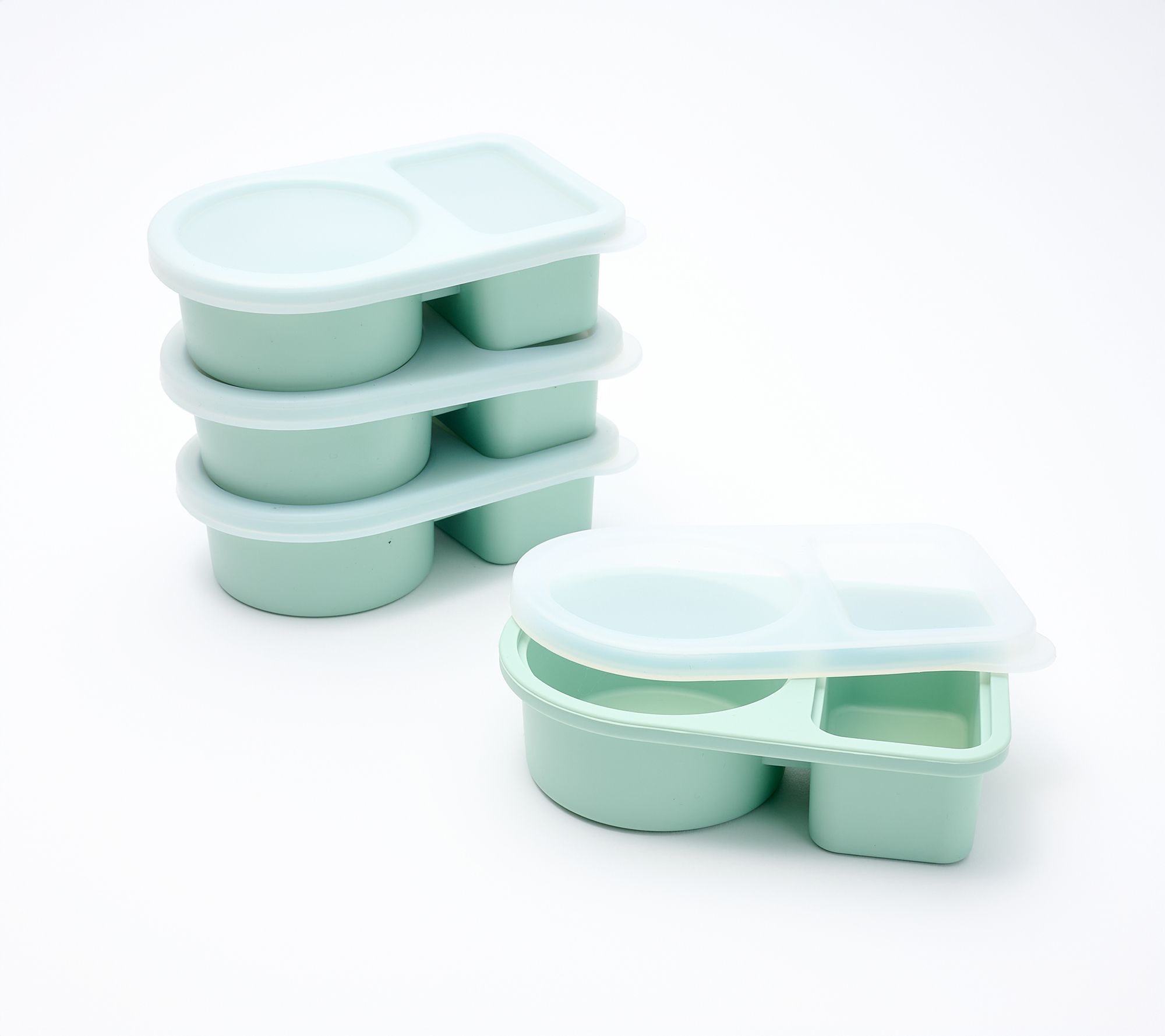 Cella Set of 4 Silicone Divided Snack Containers