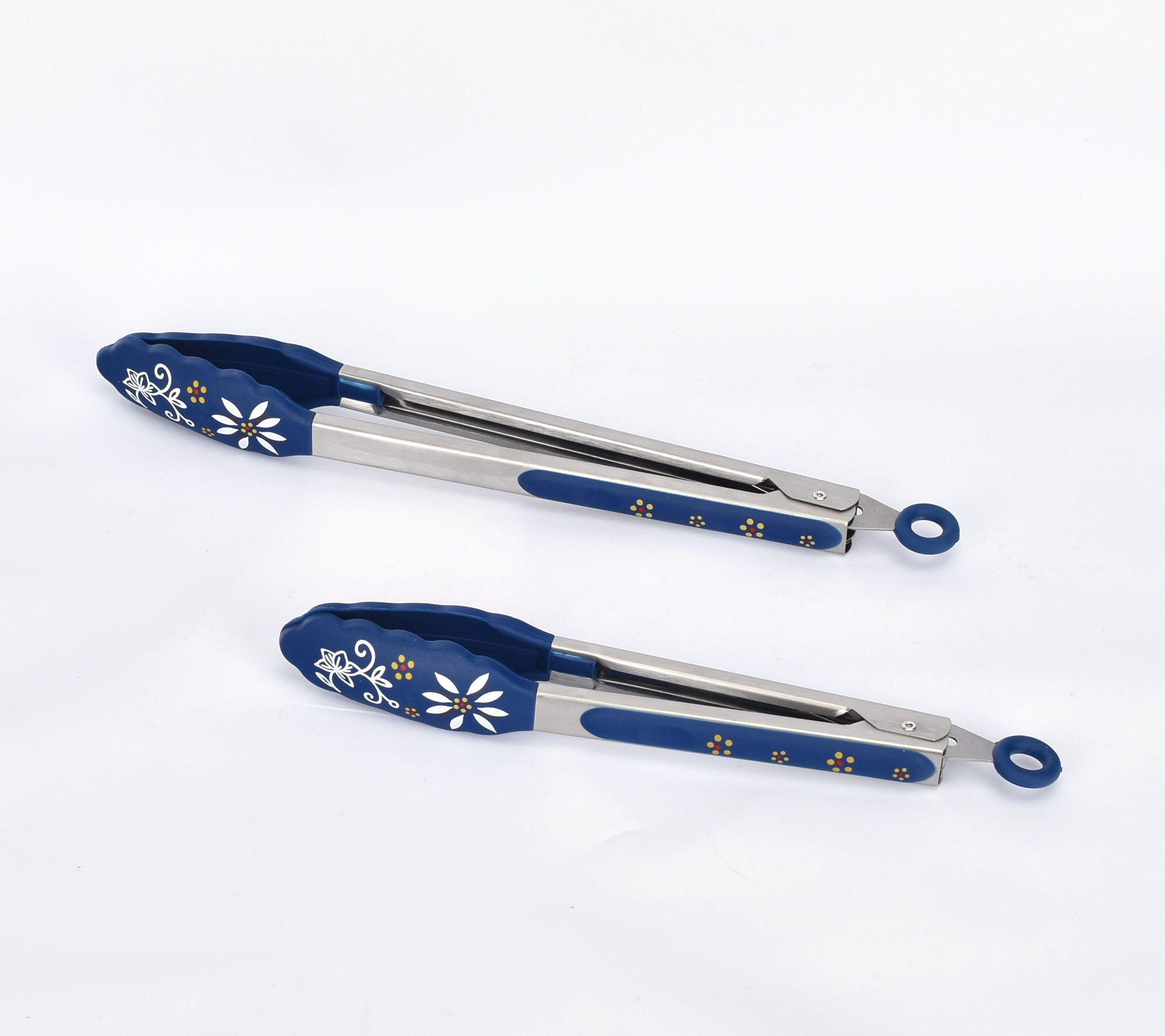 Temp-Tations Set of 2 Mini Tongs ,Poinsettia