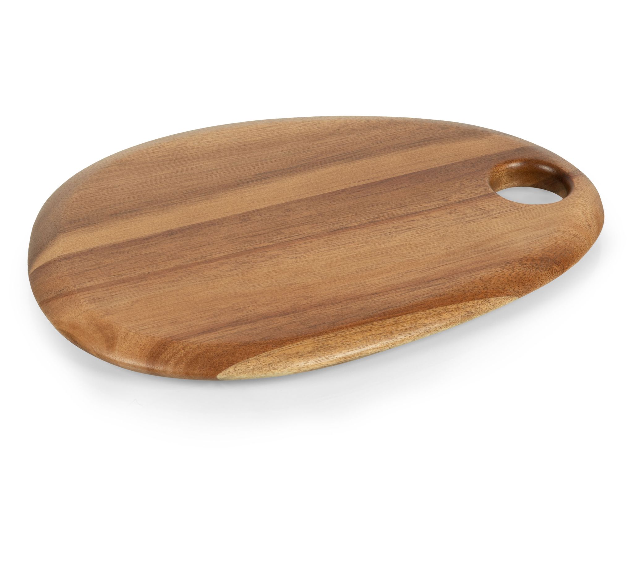 Toscana Pebble Shaped 12" x 9" Acacia Serving B oard