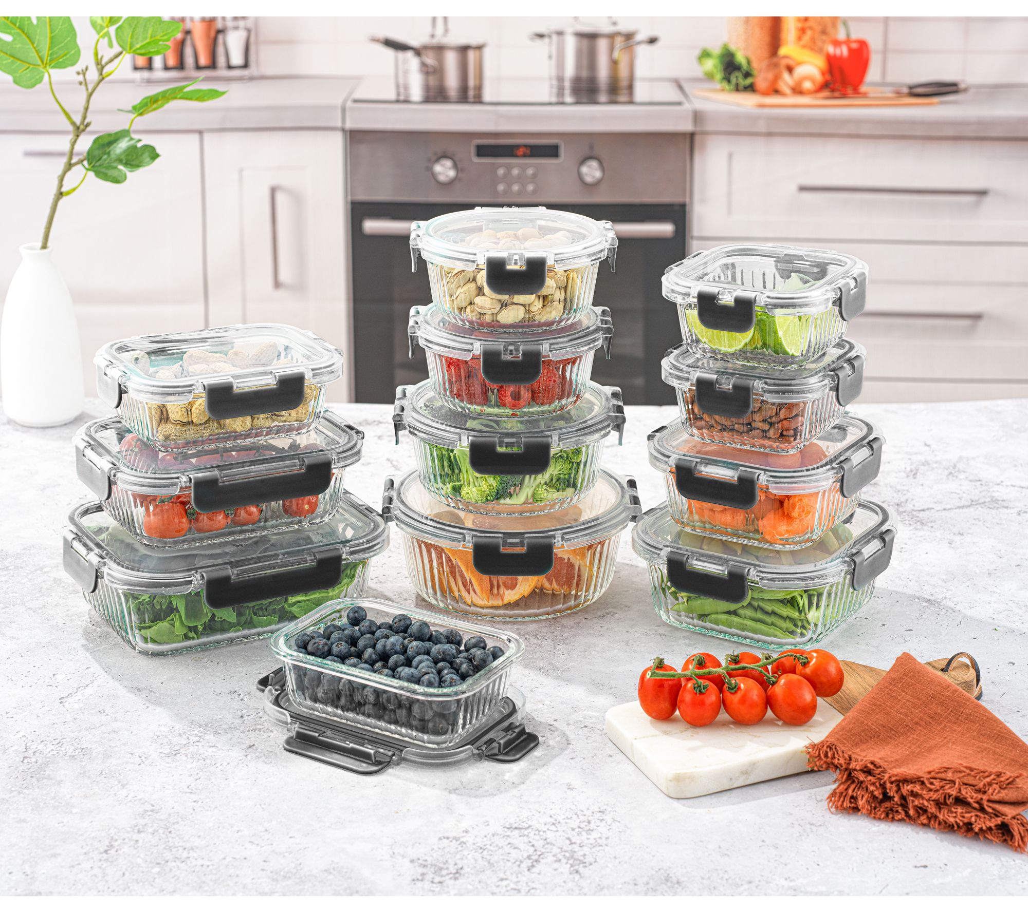 JoyJolt Meal Prep Food Storage Containers - Set of 5
