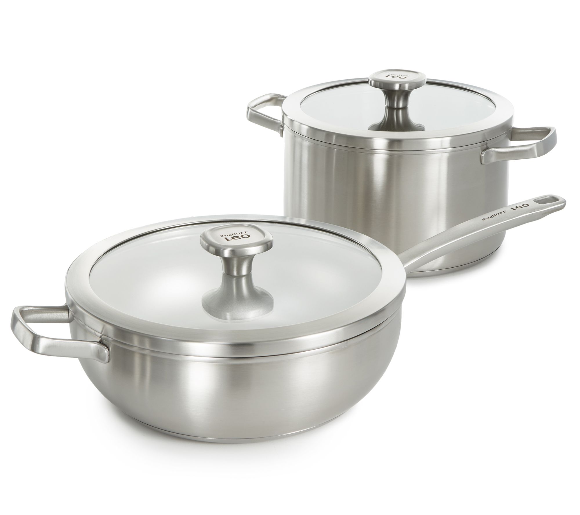 BergHOFF Graphite 4Pc 18/10 Stainless Steel Cookware Set