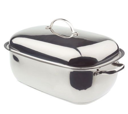 Le Creuset 16.25x13.25 Large Roasting Pan with Nonstick Rac