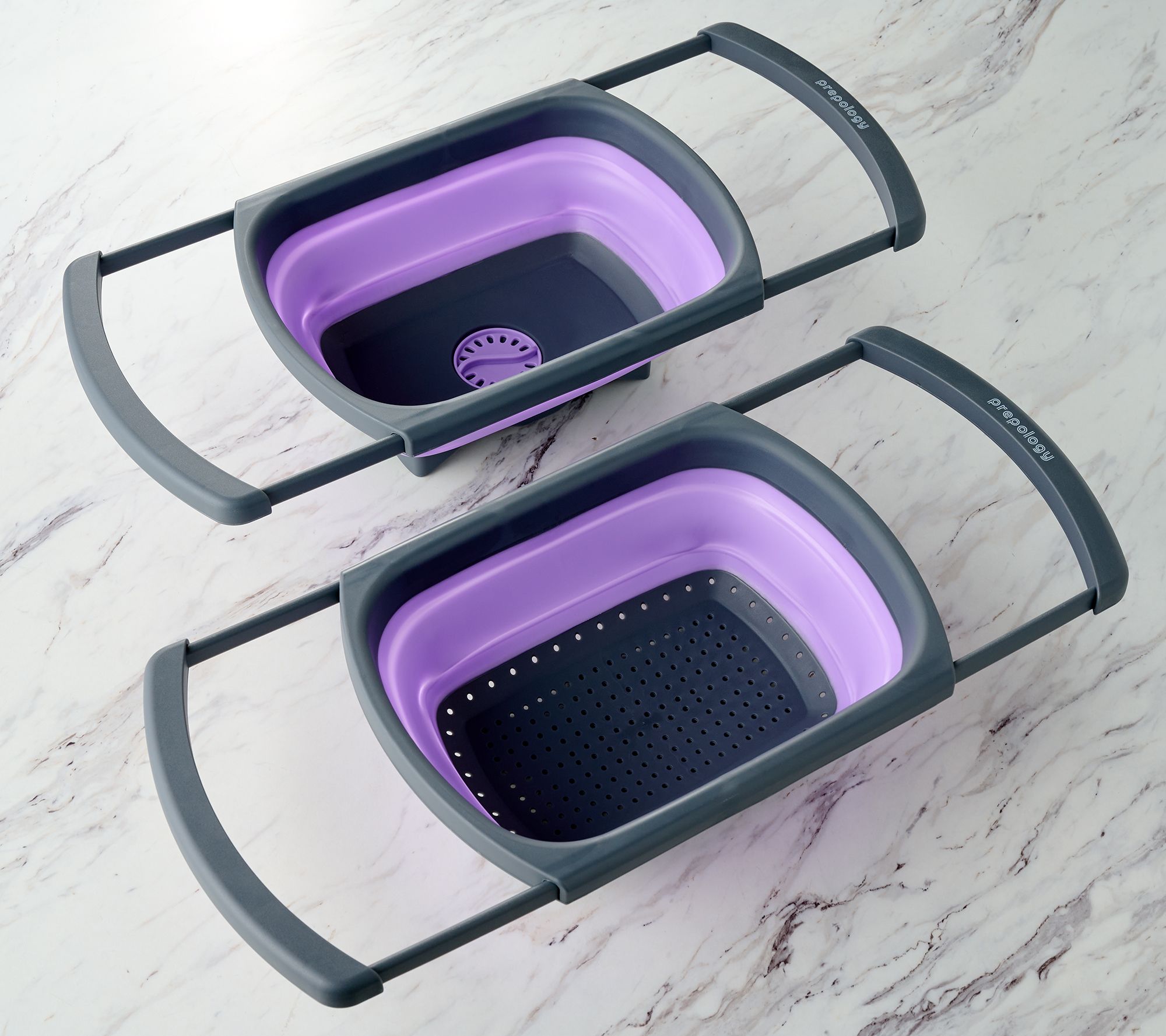 "As Is" Prepology 2-Pc Over the Sink Colander and Wash Basin