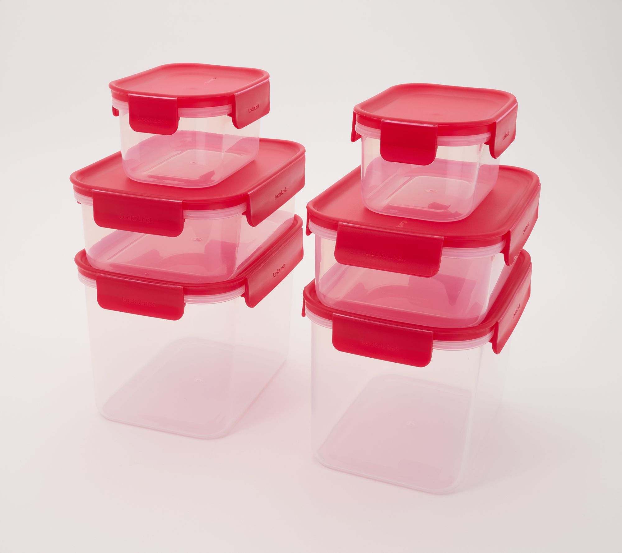 LocknLock 6-Piece Stackable Rectangle Storage Set