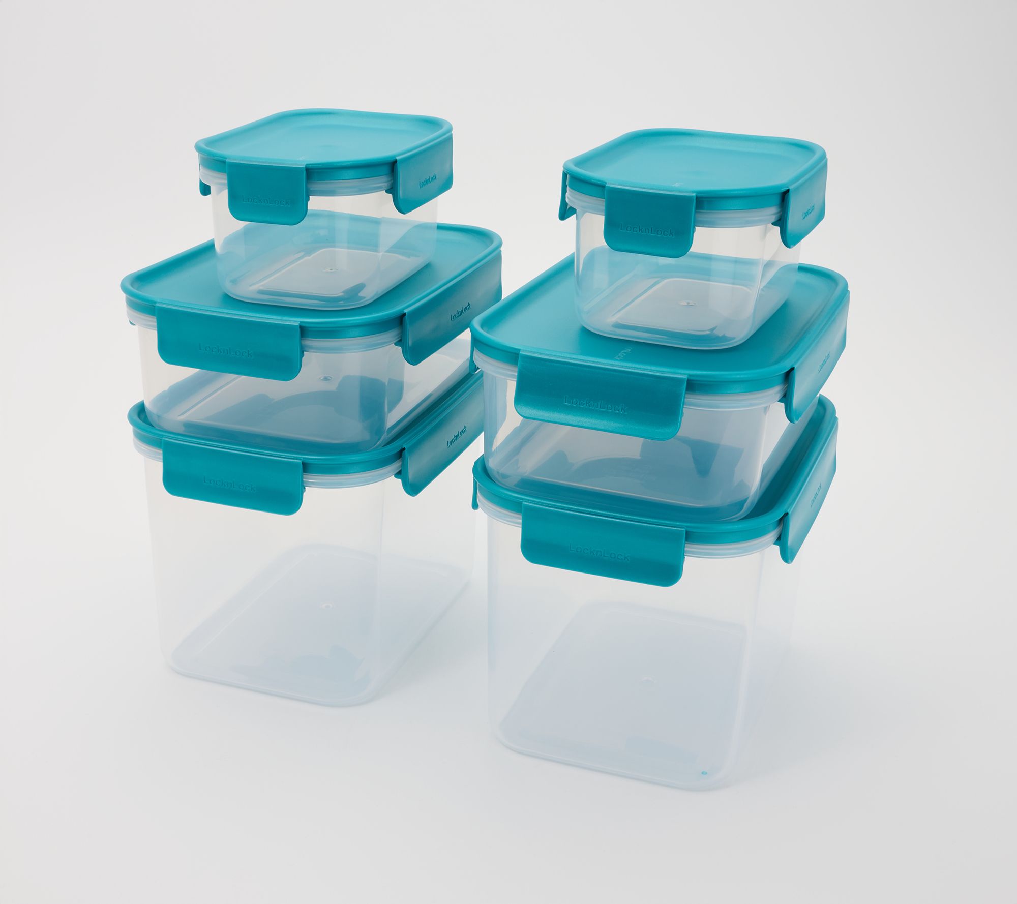 LocknLock 6-Piece Stackable Rectangle Storage Set