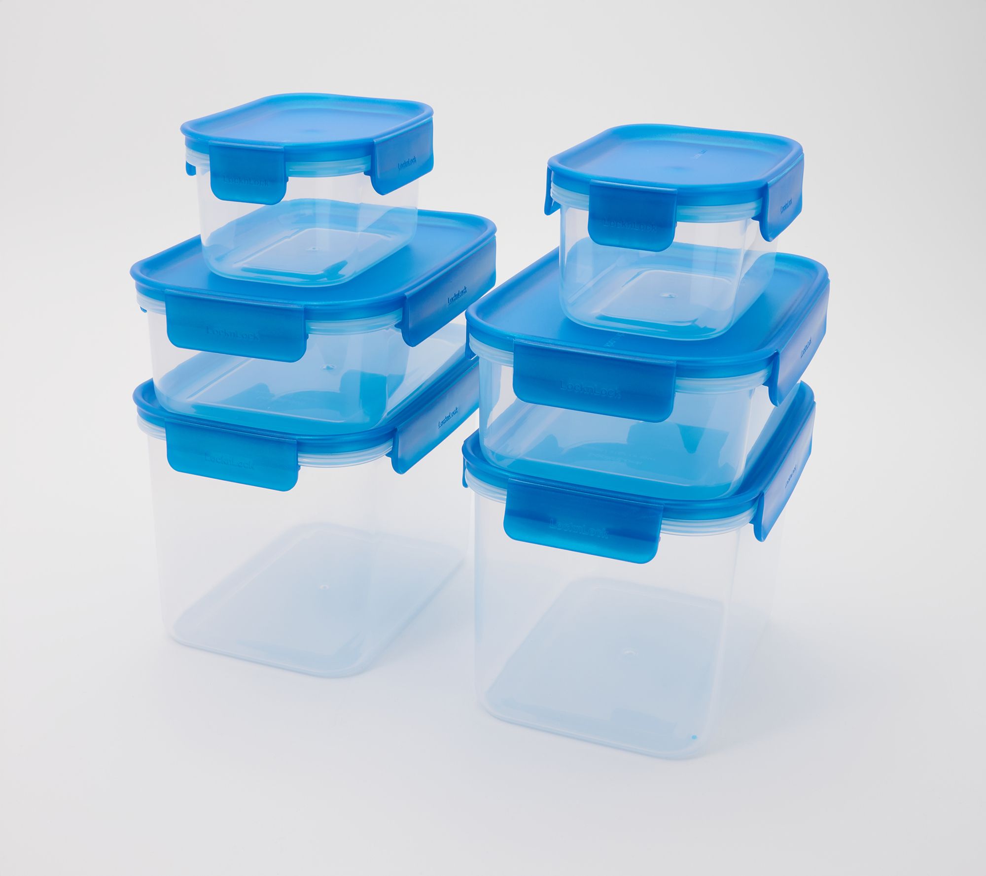 LocknLock 6-Piece Stackable Rectangle Storage Set