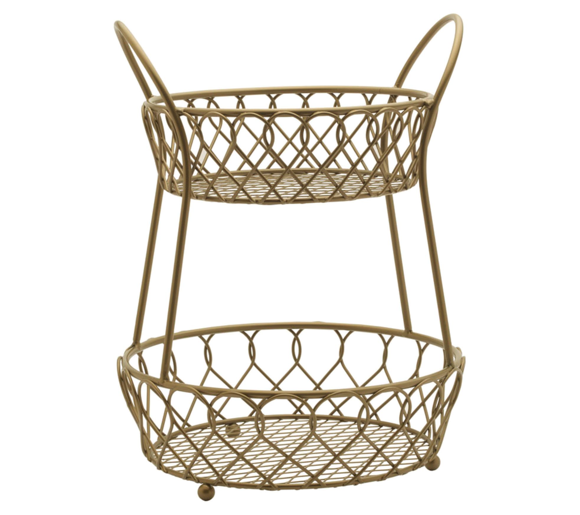 Gourmet Basics by Mikasa Lattice 2Tier Countertop Basket
