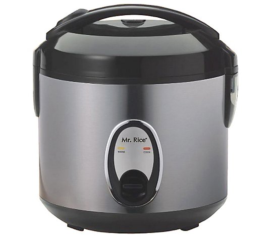 SPT 6-Cup Rice Cooker with Stainless Steel Body