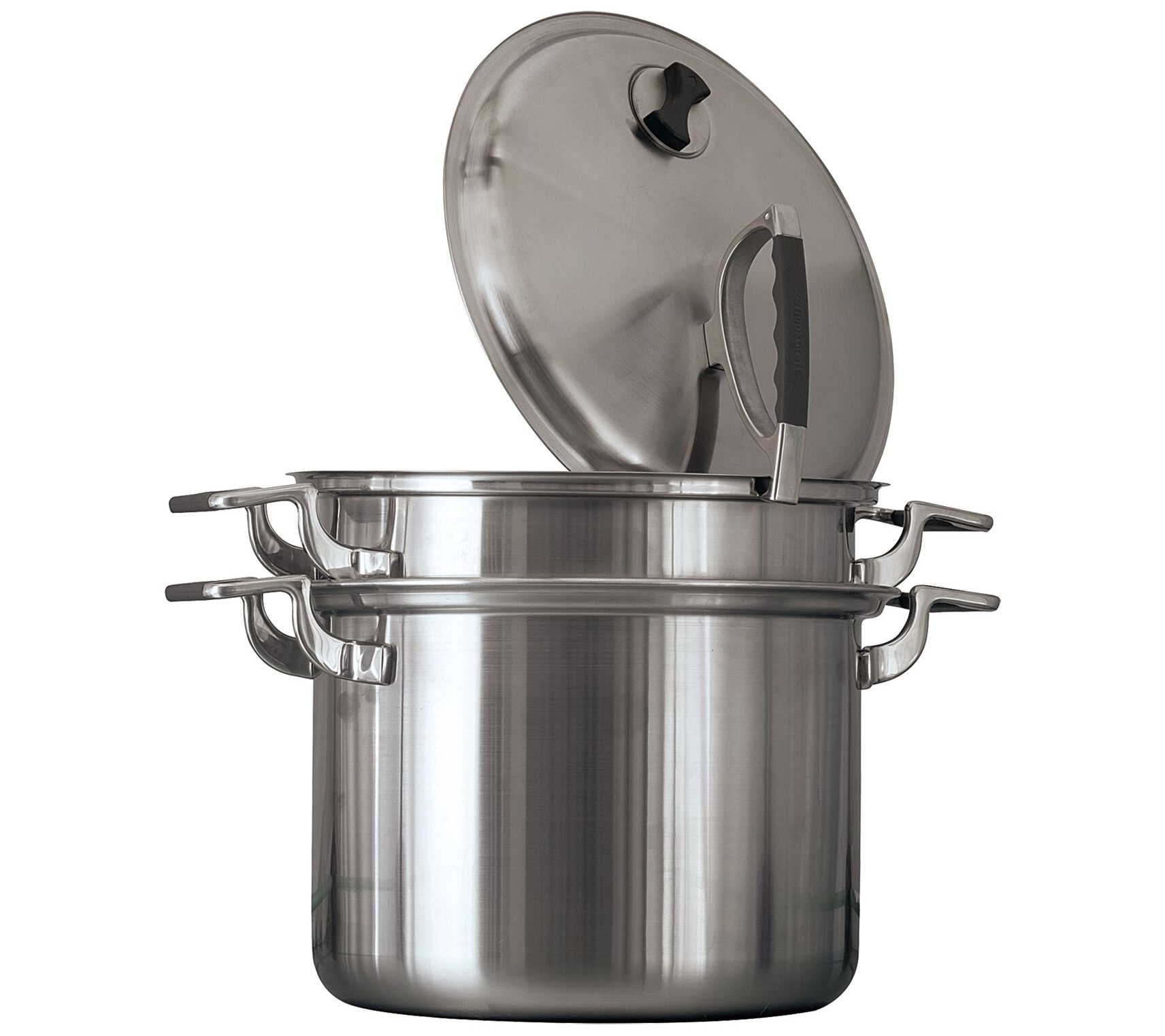 CookCraft 8qt Stainless Steel Stock Pot Strainer/Steamer Set